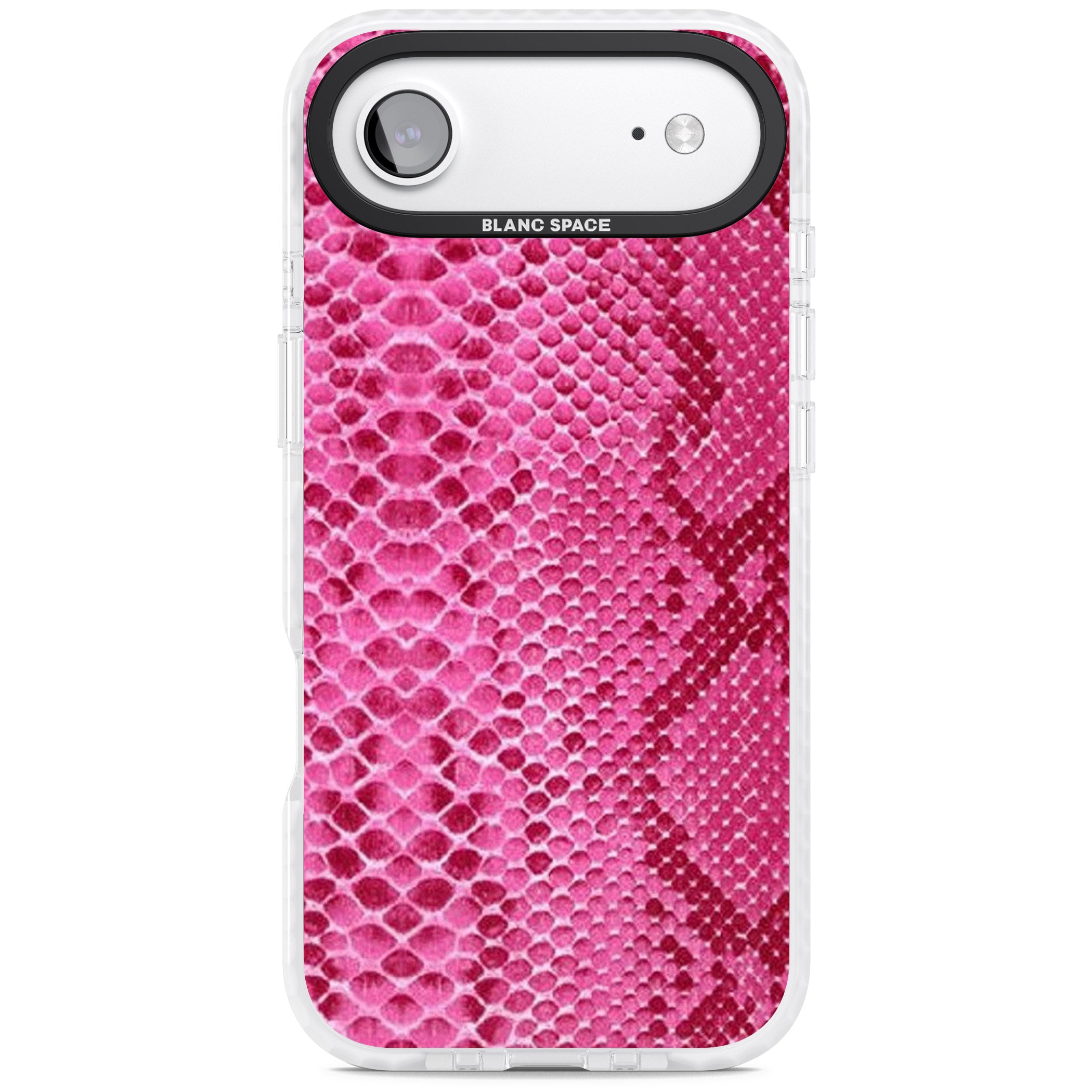 Pink Snakeskin iPhone 17 Air Impact Pro Clear Phone Case