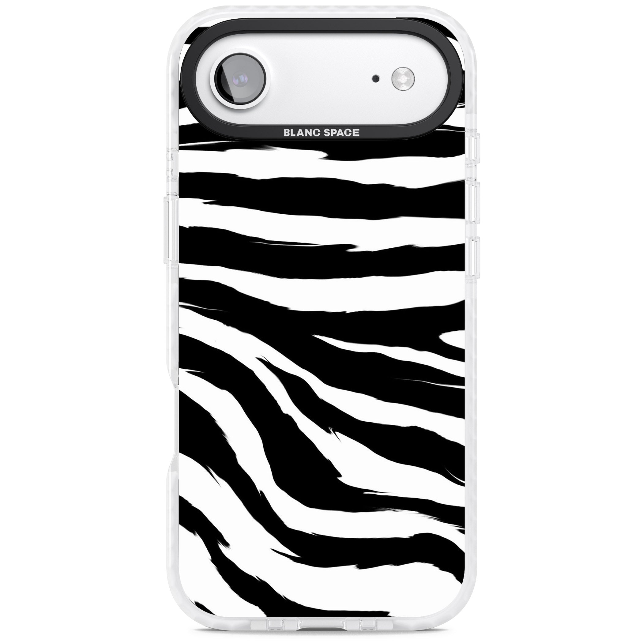 Black Zebra Print iPhone 17 Air Impact Pro Clear Phone Case