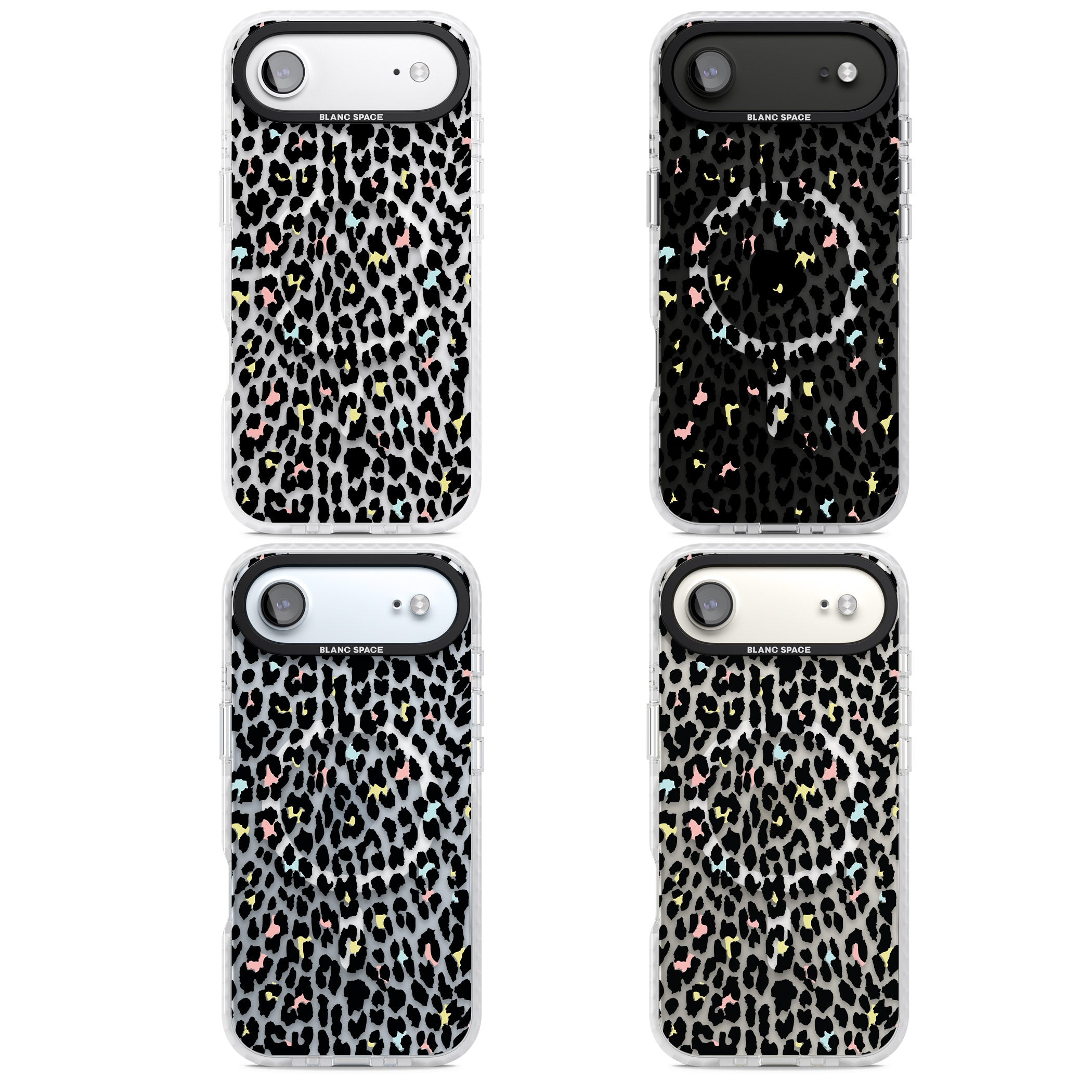 Pastel Leopard Print iPhone 17 Air Impact Pro Clear Phone Case APT Impact Protection
