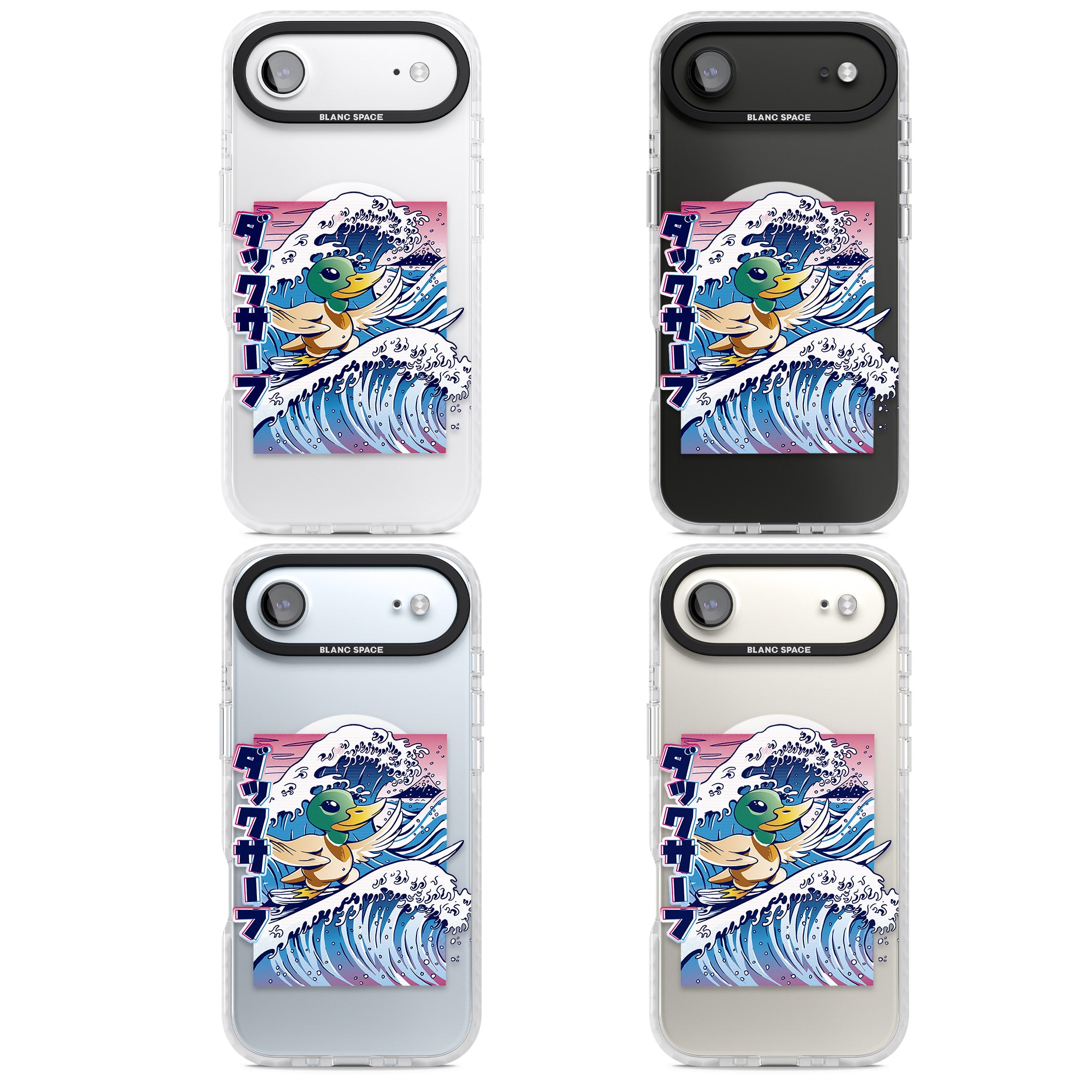 Duck Surf iPhone 17 Air Impact Pro Clear Phone Case APT Impact Protection