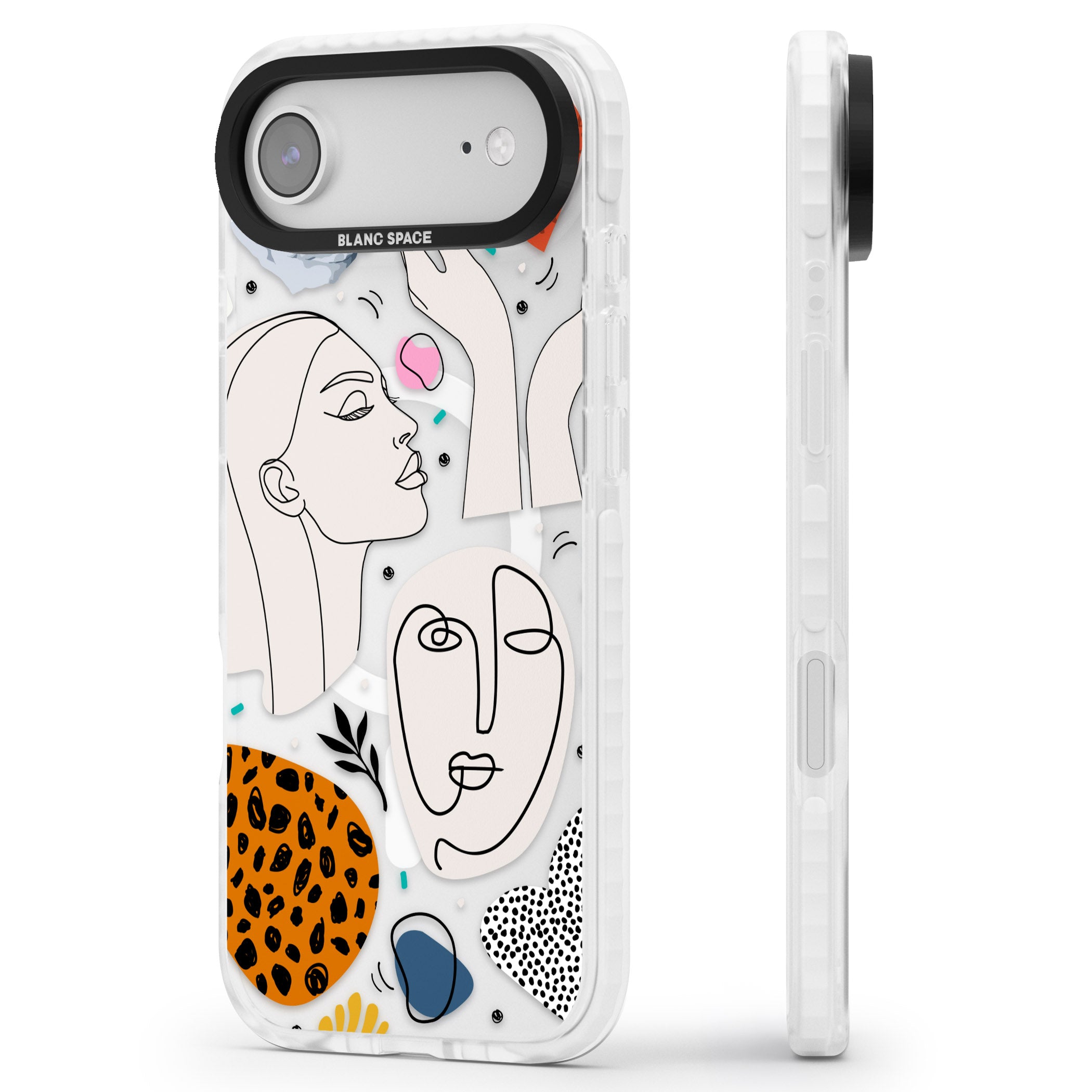 Artistic Expression Scrapbook iPhone 17 Air Impact Pro Clear Phone Case Side Profile