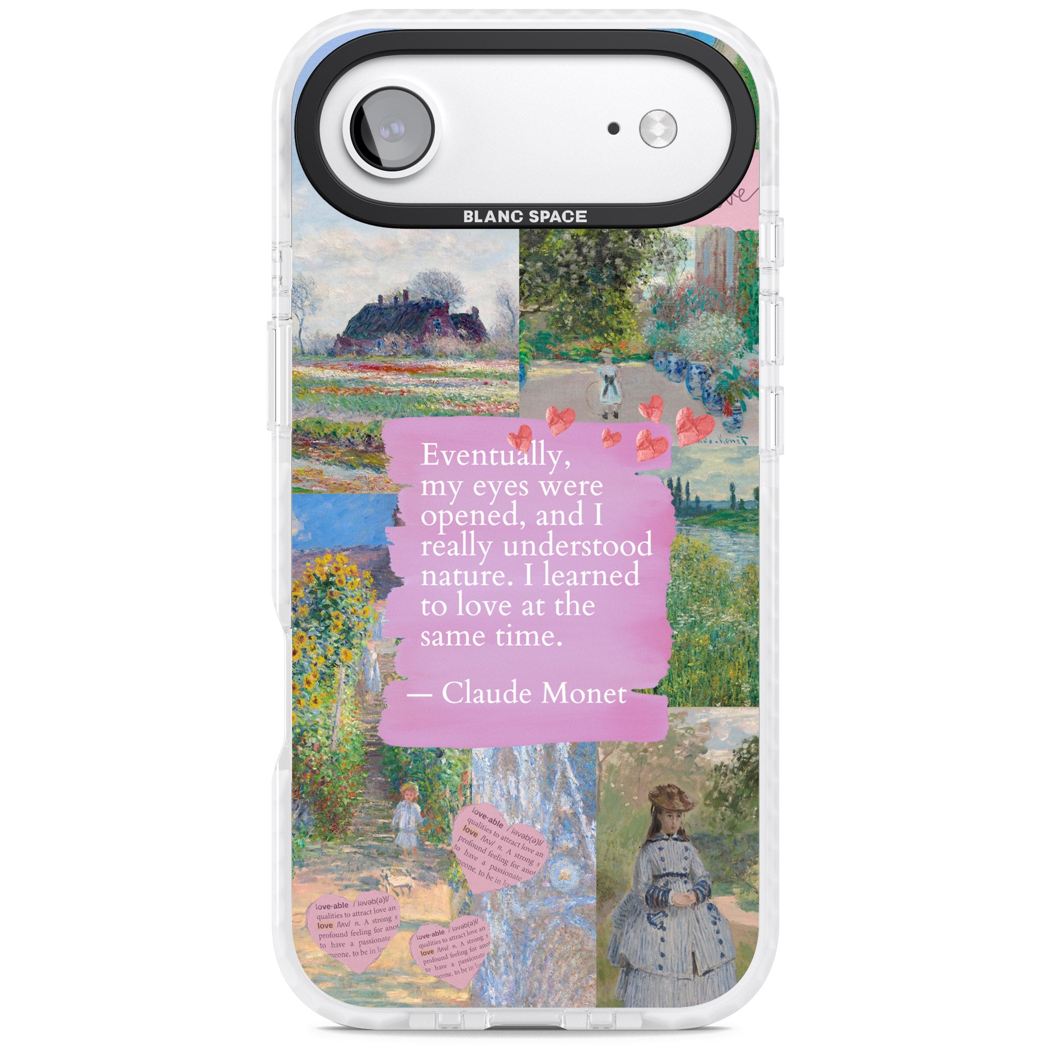 Monet 'Eyes Were Opened' Collage iPhone 17 Air Impact Pro Clear Phone Case