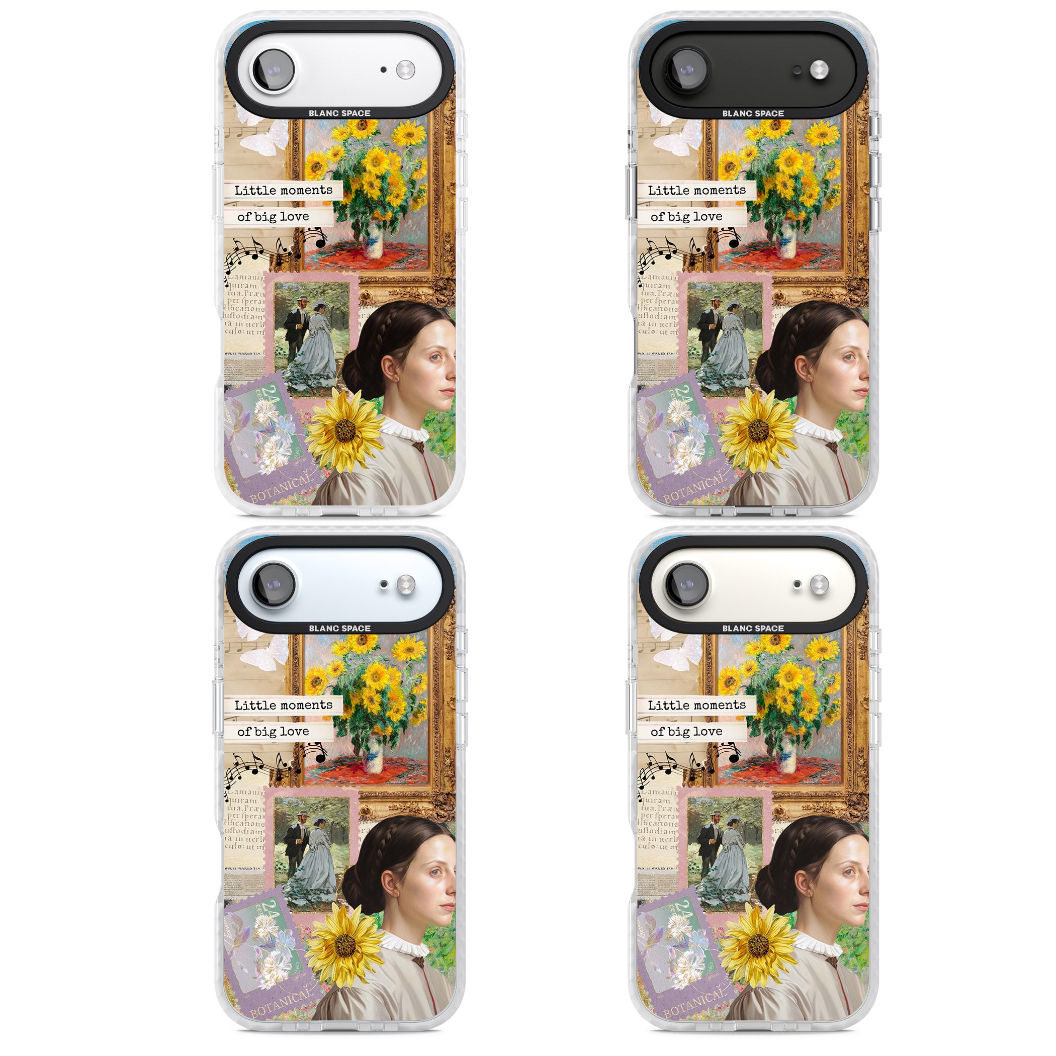 Monet 'Little Moments' Collage iPhone 17 Air Impact Pro Clear Phone Case APT Impact Protection