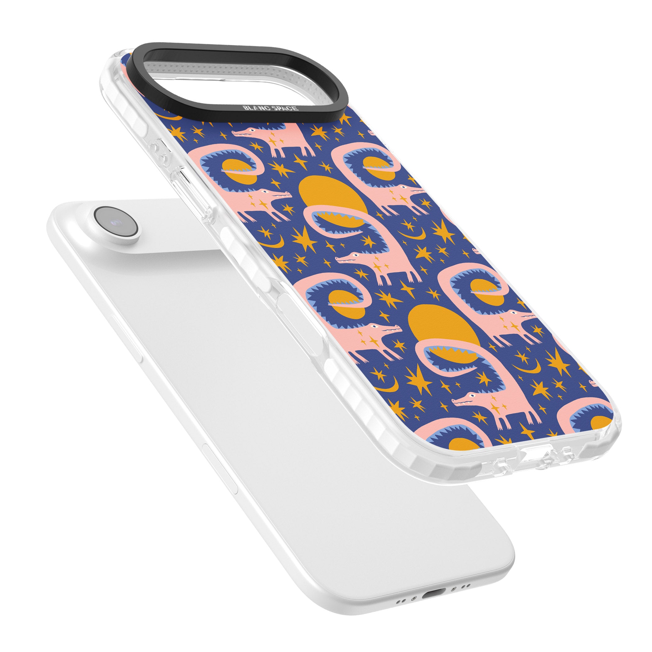 Sun Croc Pattern iPhone 17 Air Impact Pro Clear Phone Case Colours