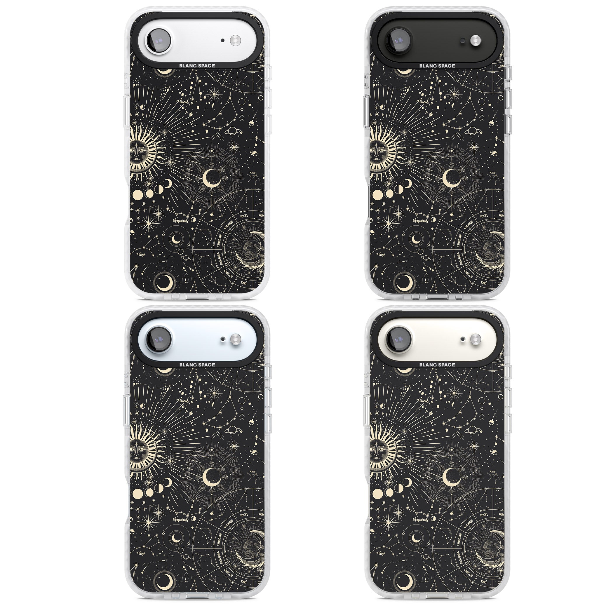 Suns & Zodiac Celestial Chart iPhone 17 Air Impact Pro Clear Phone Case APT Impact Protection