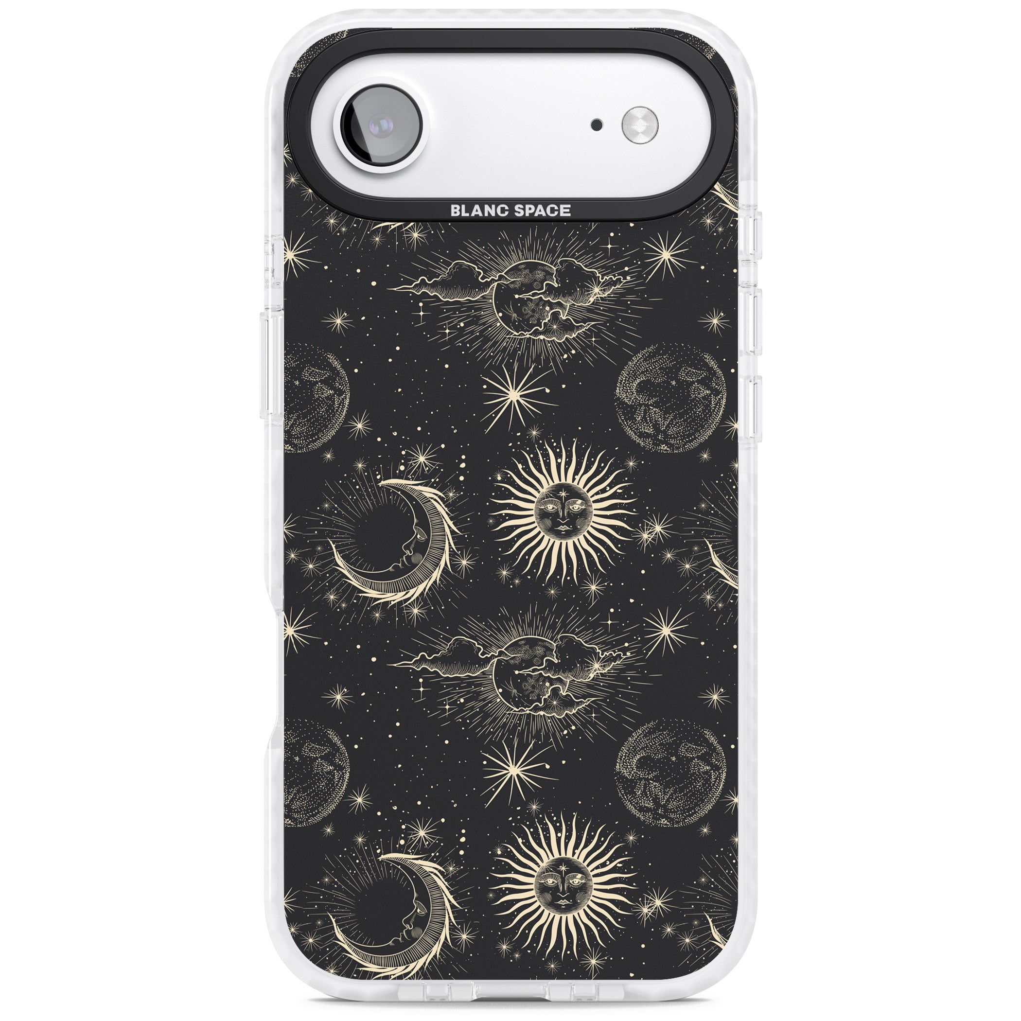 Suns & Moons Celestial Night iPhone 17 Air Impact Pro Clear Phone Case