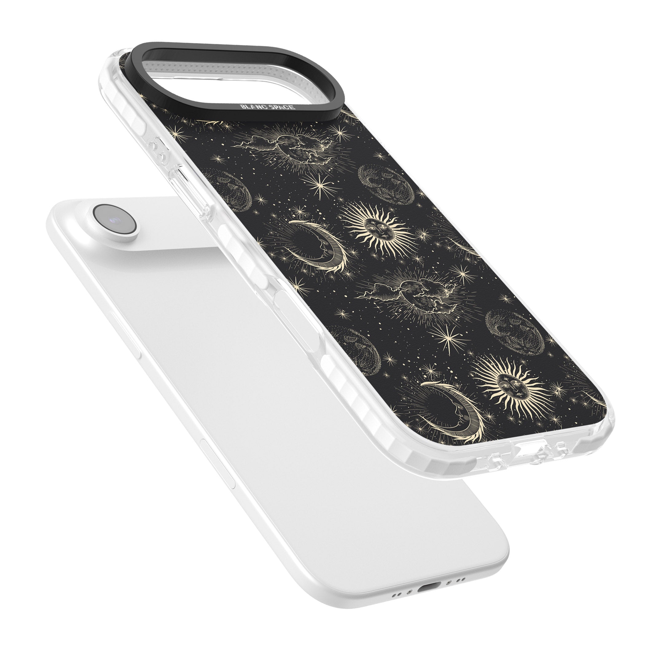Suns & Moons Celestial Night iPhone 17 Air Impact Pro Clear Phone Case Colours