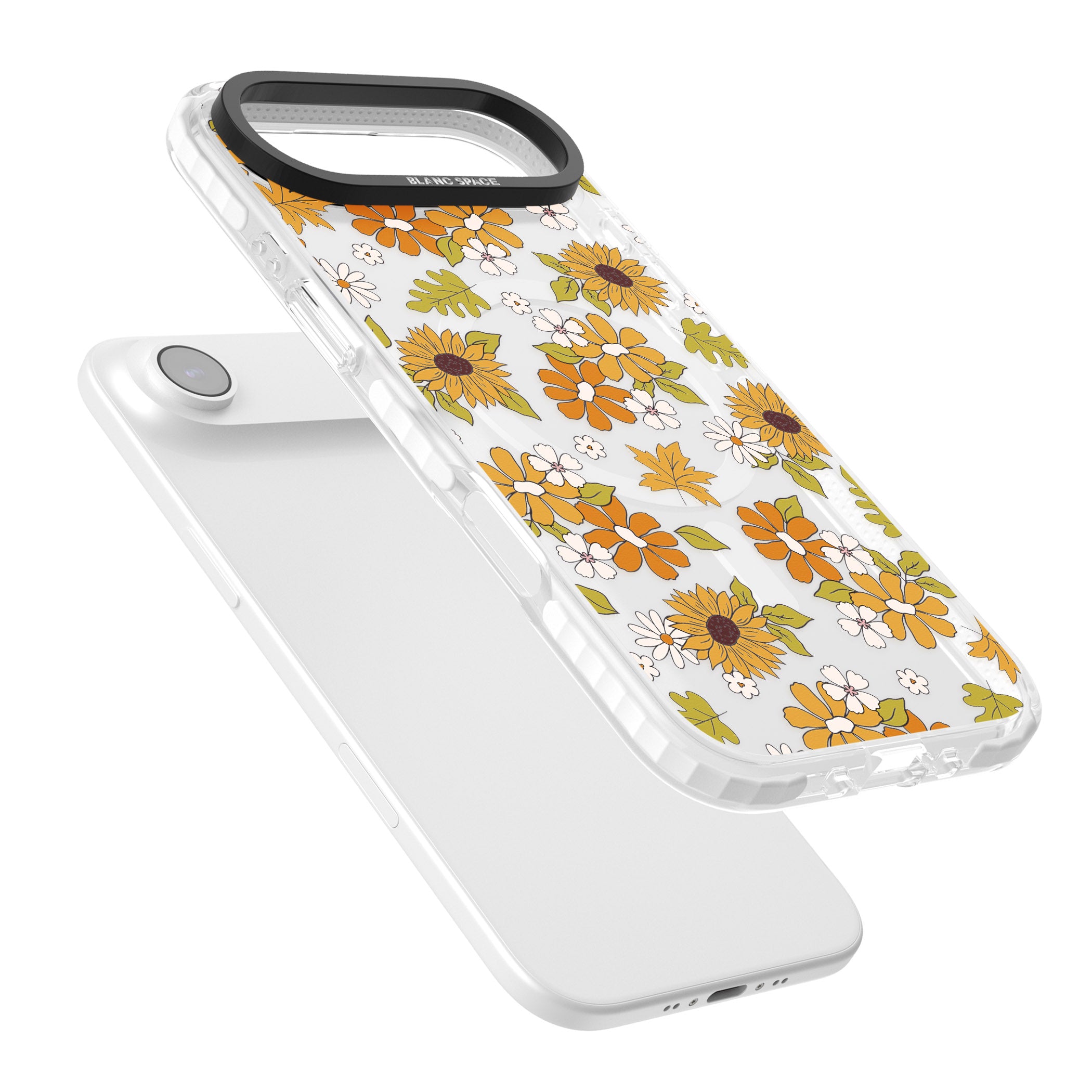Boho Sunflowers iPhone 17 Air Impact Pro Clear Phone Case Colours