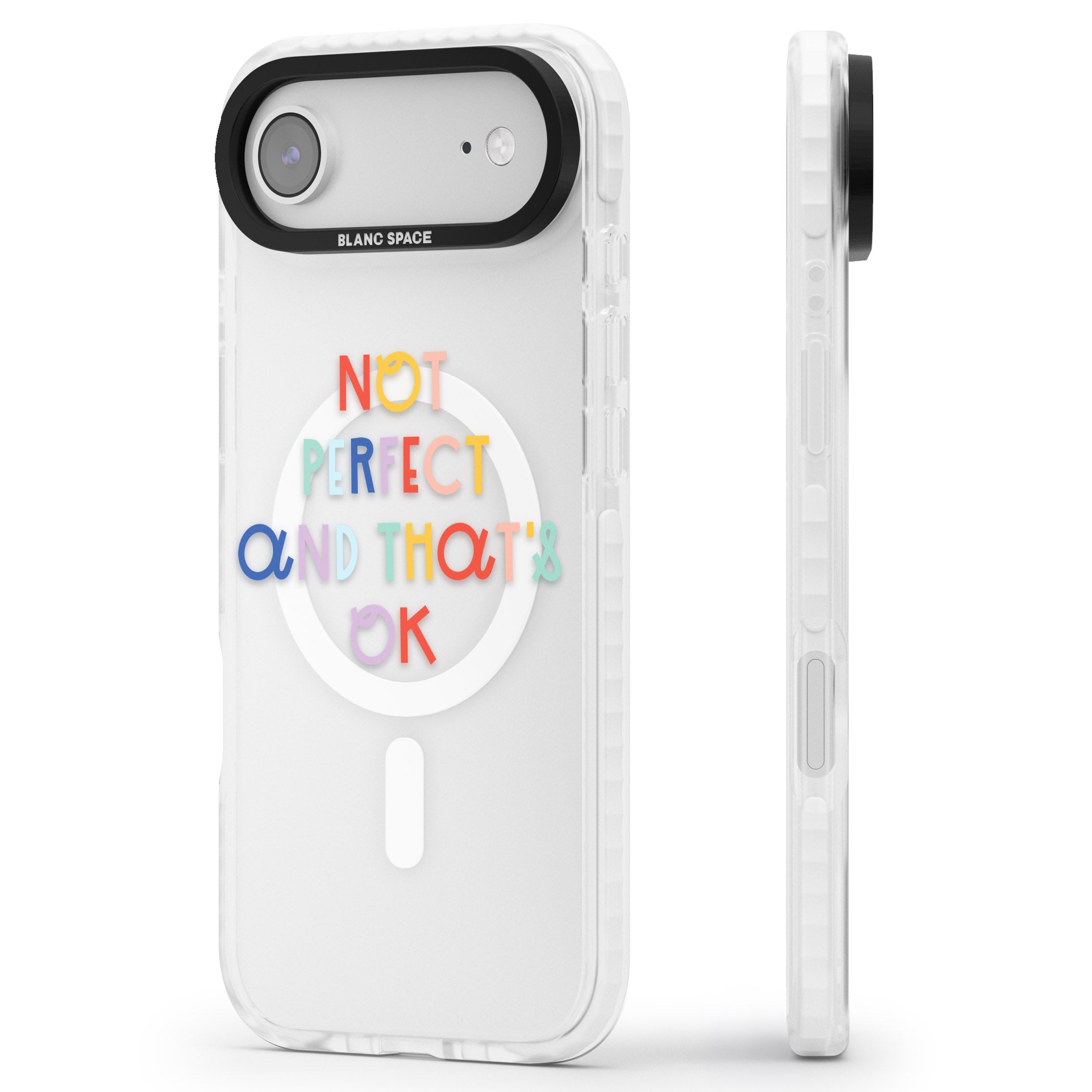 Not Perfect Clear iPhone 17 Air Impact Pro Clear Phone Case Side Profile