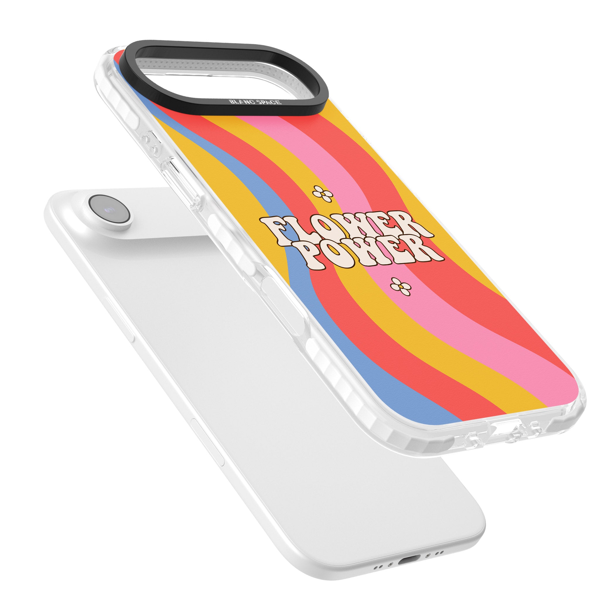 Melting Flower Power iPhone 17 Air Impact Pro Clear Phone Case Colours