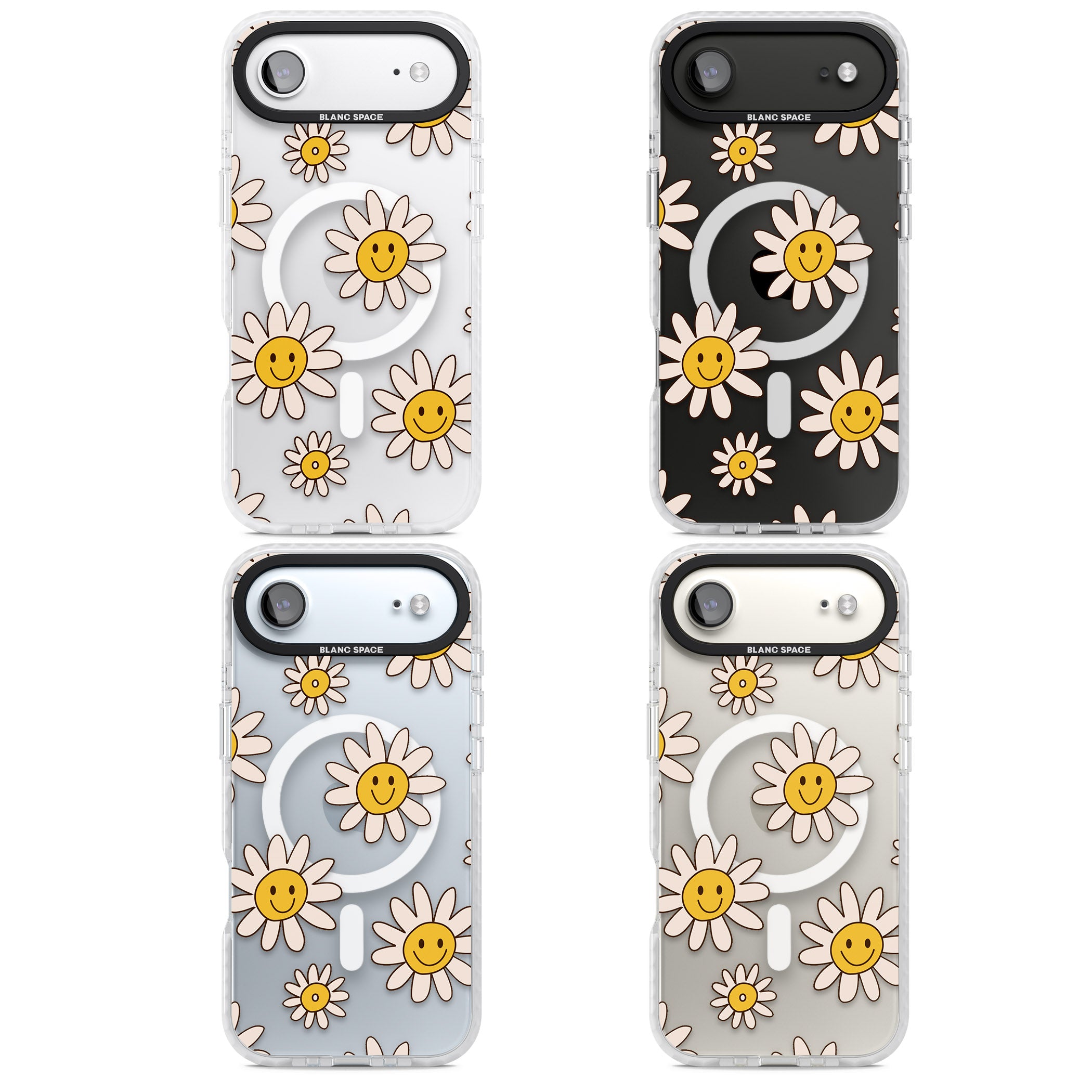 Daisy Faces iPhone 17 Air Impact Pro Clear Phone Case APT Impact Protection