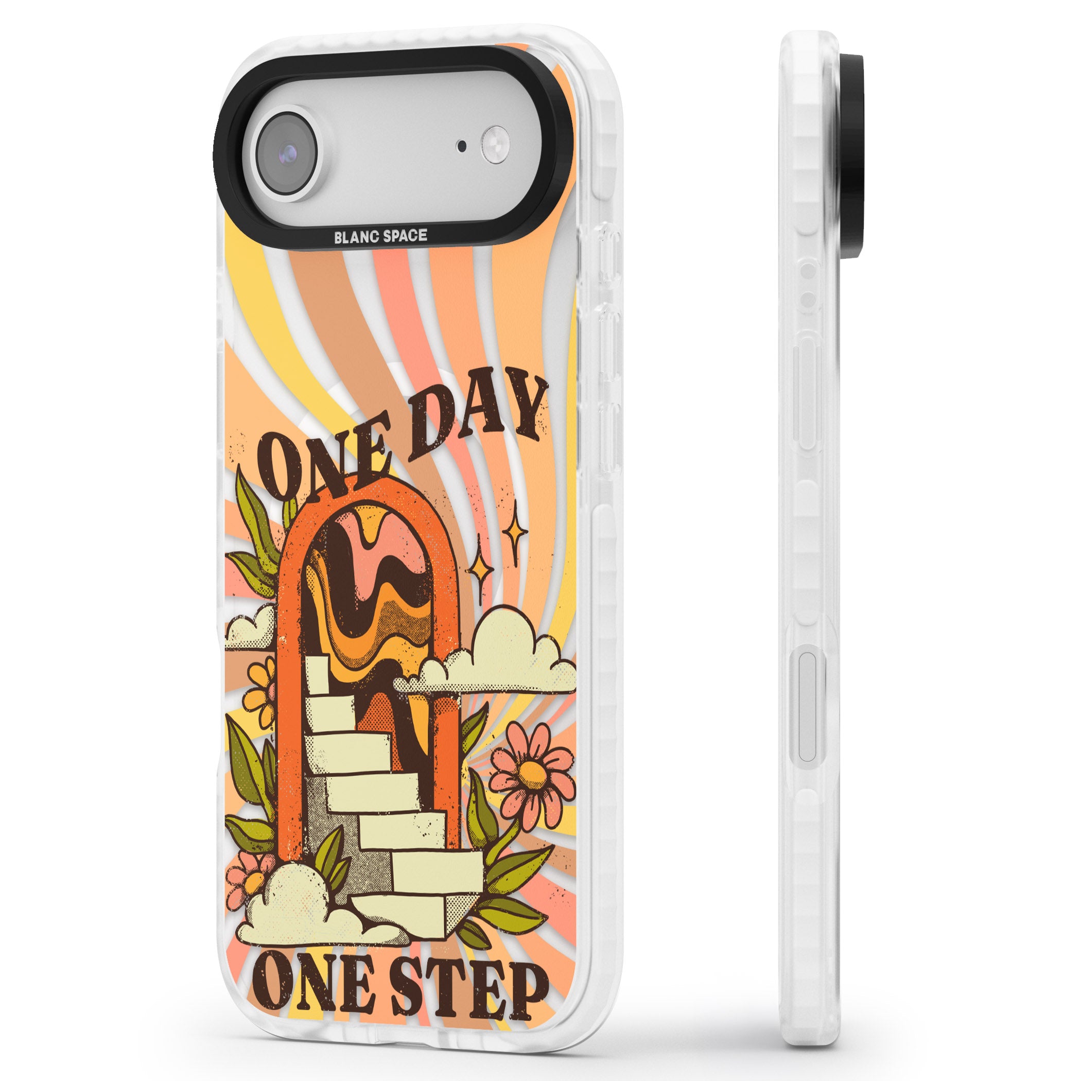 One Day One Step iPhone 17 Air Impact Pro Clear Phone Case Side Profile