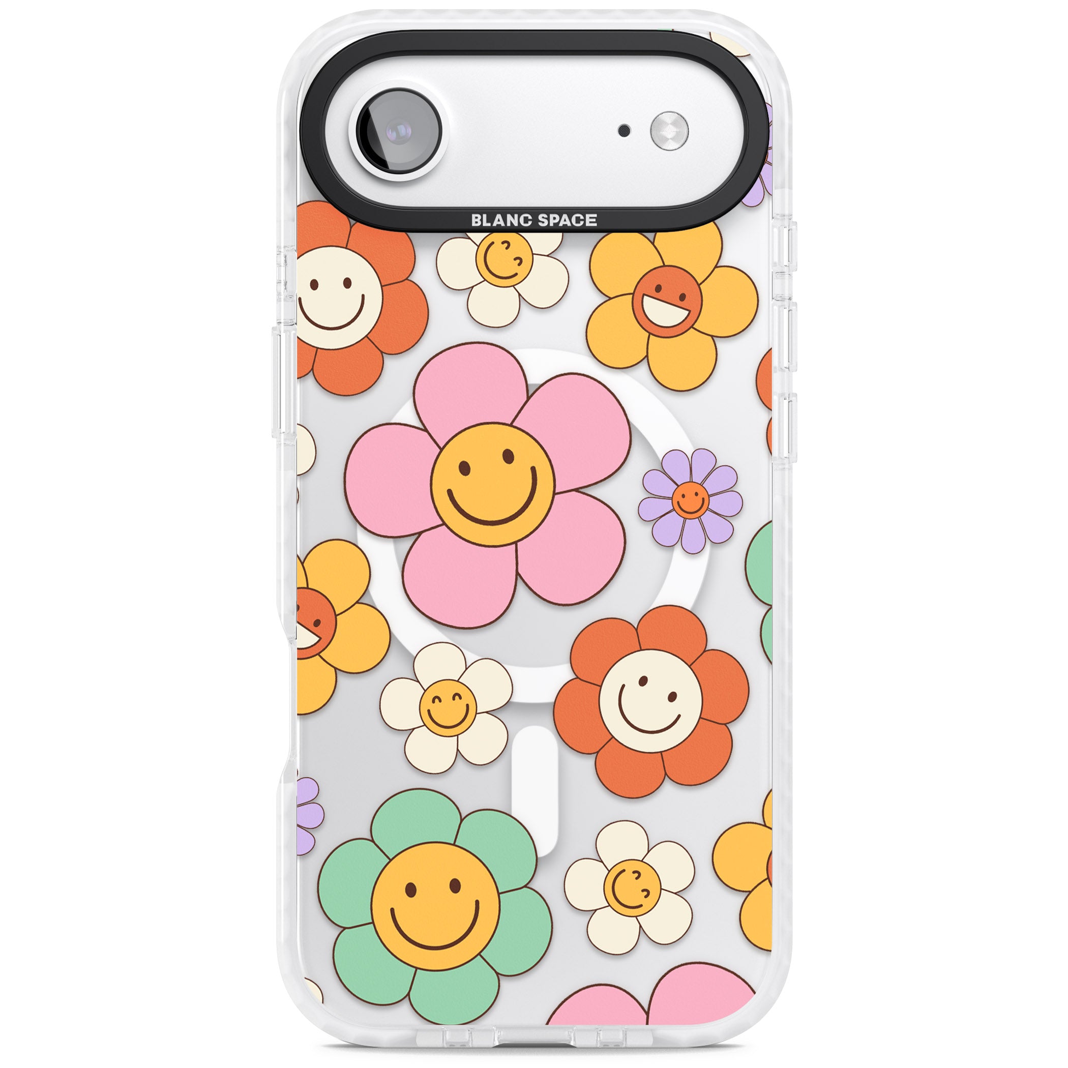 Happy Blossoms iPhone 17 Air Impact Pro Clear Phone Case