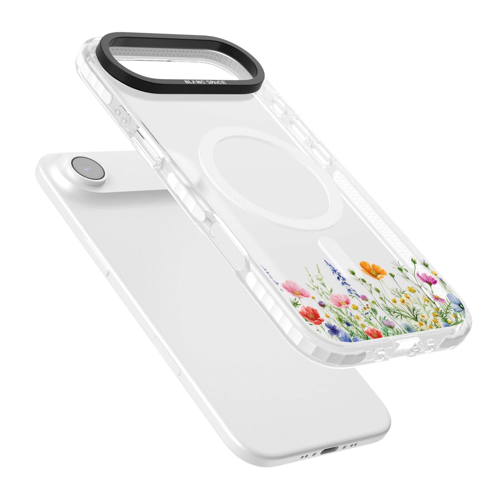 Minimal Wildflowers iPhone 17 Air Impact Pro Clear Phone Case Colours