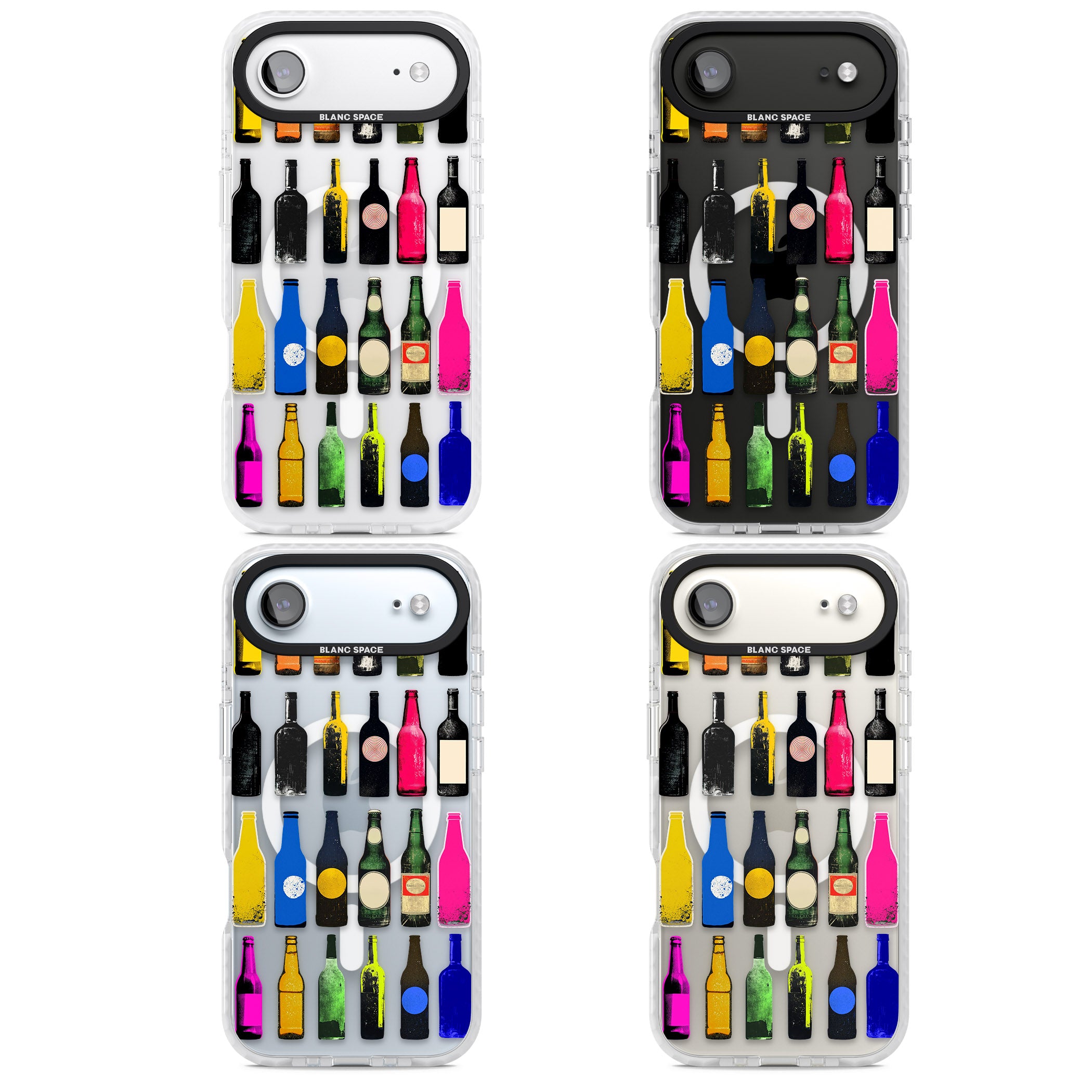 Glass Bottles iPhone 17 Air Impact Pro Clear Phone Case APT Impact Protection