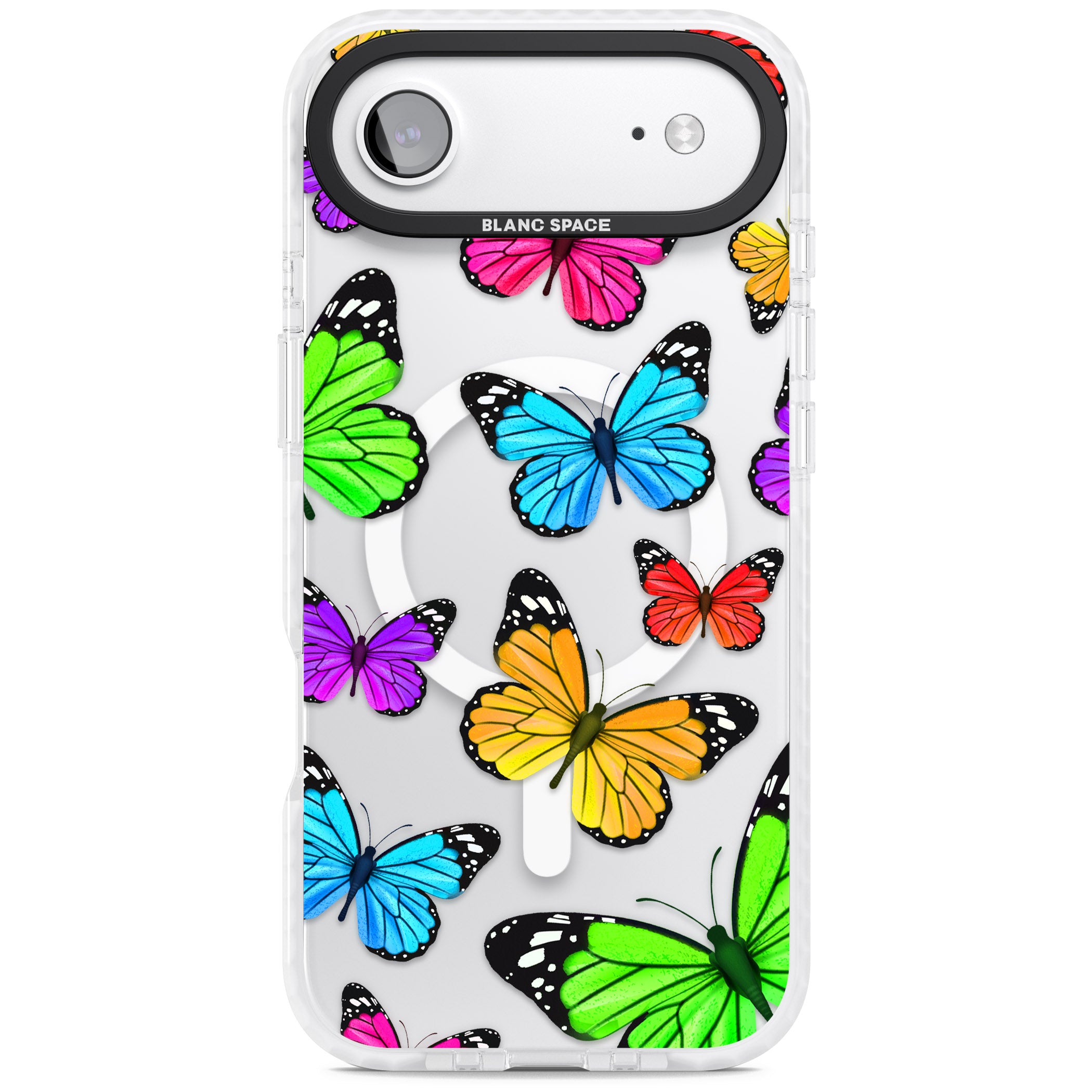 Vibrant Butterflies iPhone 17 Air Impact Pro Clear Phone Case