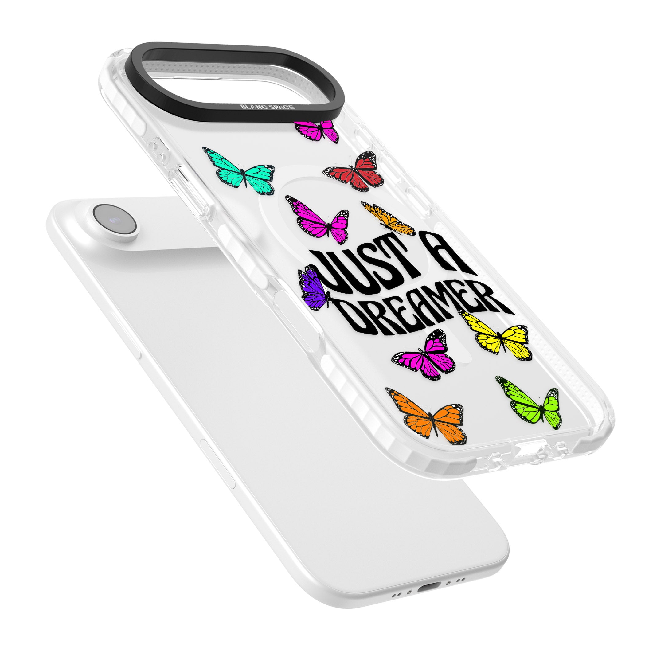 Just A Dreamer Butterfly iPhone 17 Air Impact Pro Clear Phone Case Colours