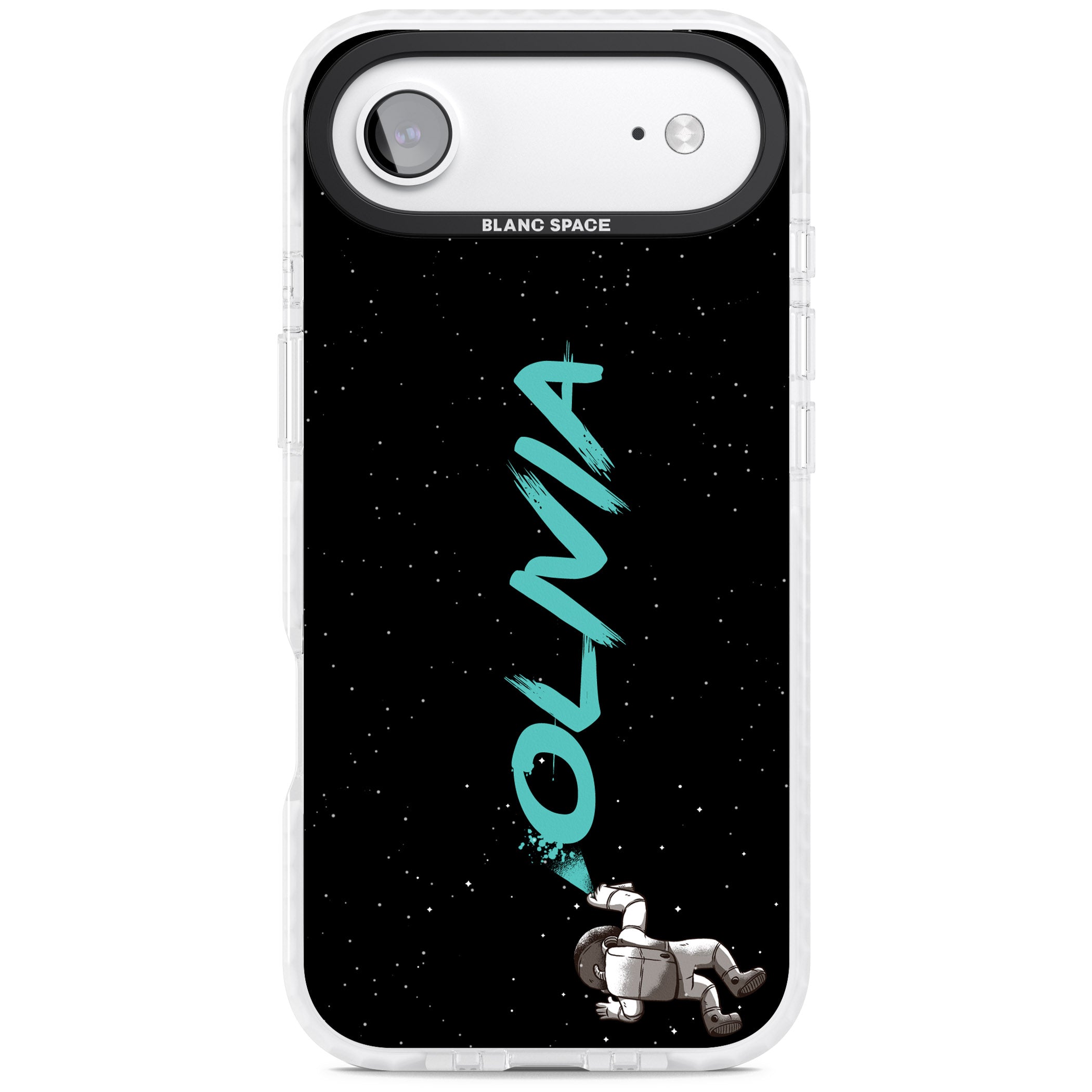 Personalised Astronaut Graffiti iPhone 17 Air Impact Pro Clear Phone Case