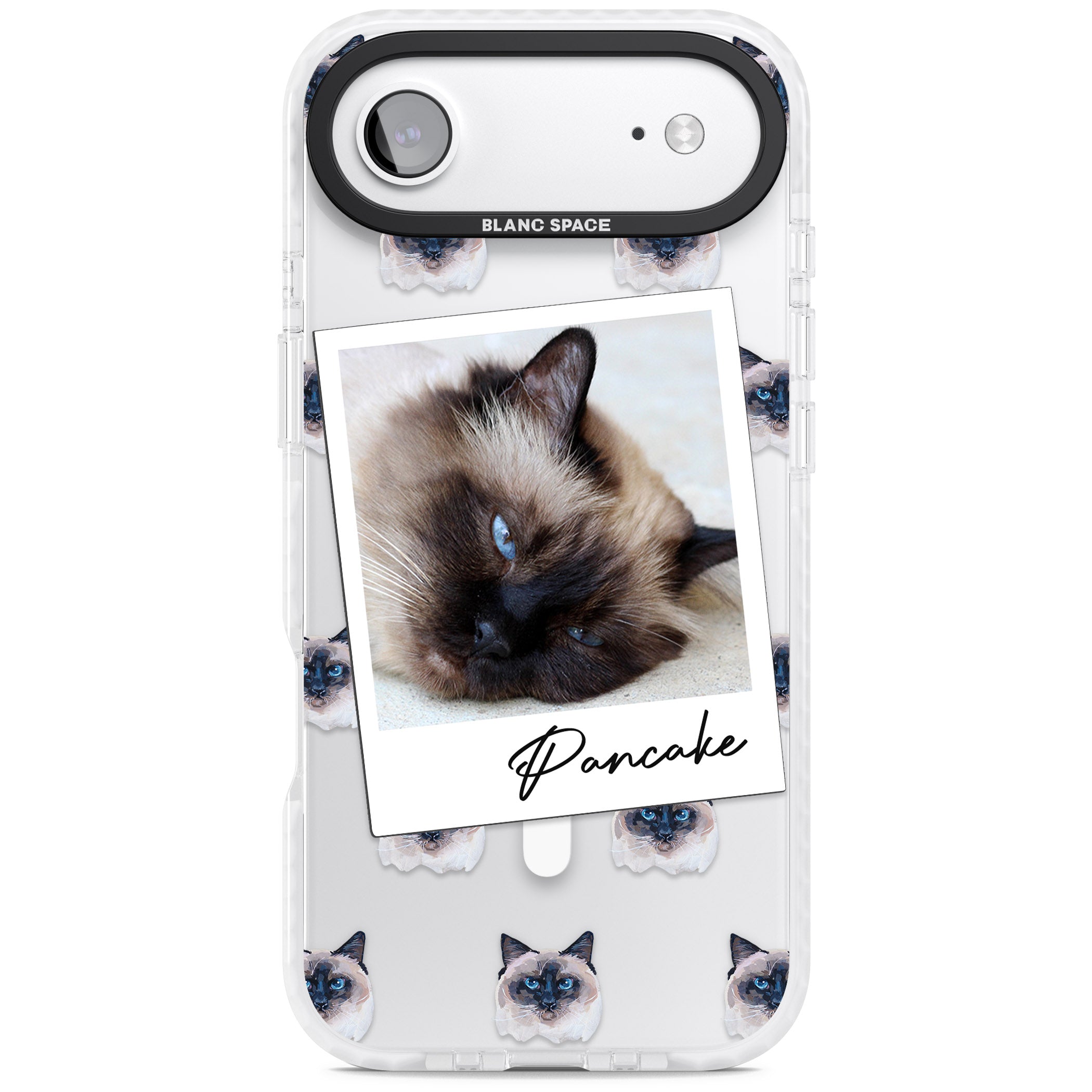 Personalised Burmese Cat Photo iPhone 17 Air Impact Pro Clear Phone Case