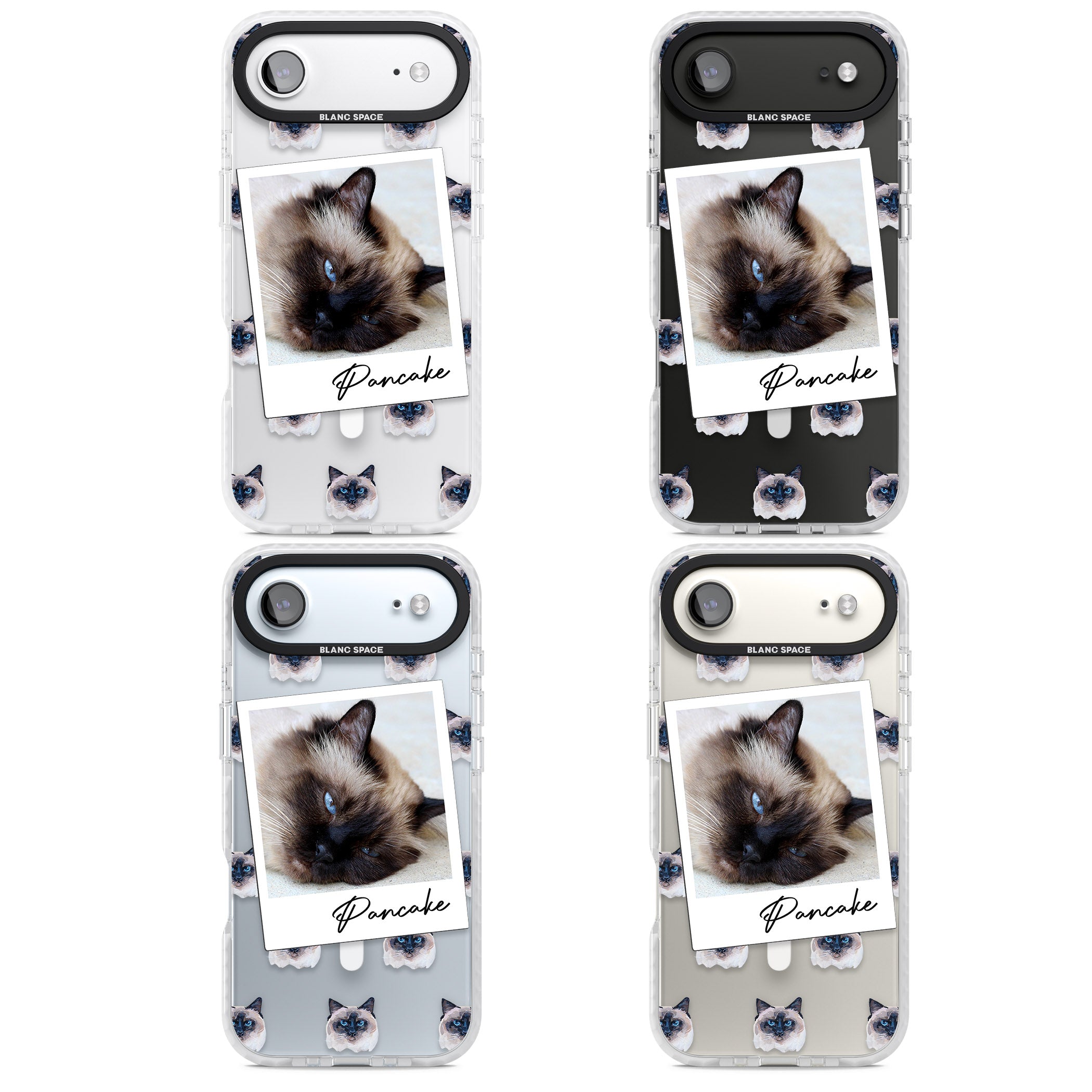Personalised Burmese Cat Photo iPhone 17 Air Impact Pro Clear Phone Case APT Impact Protection