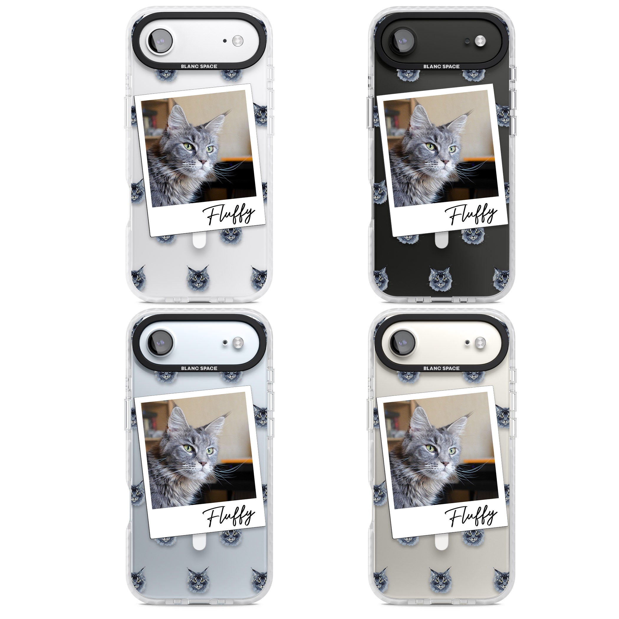 Personalised Maine Coon Photo iPhone 17 Air Impact Pro Clear Phone Case APT Impact Protection