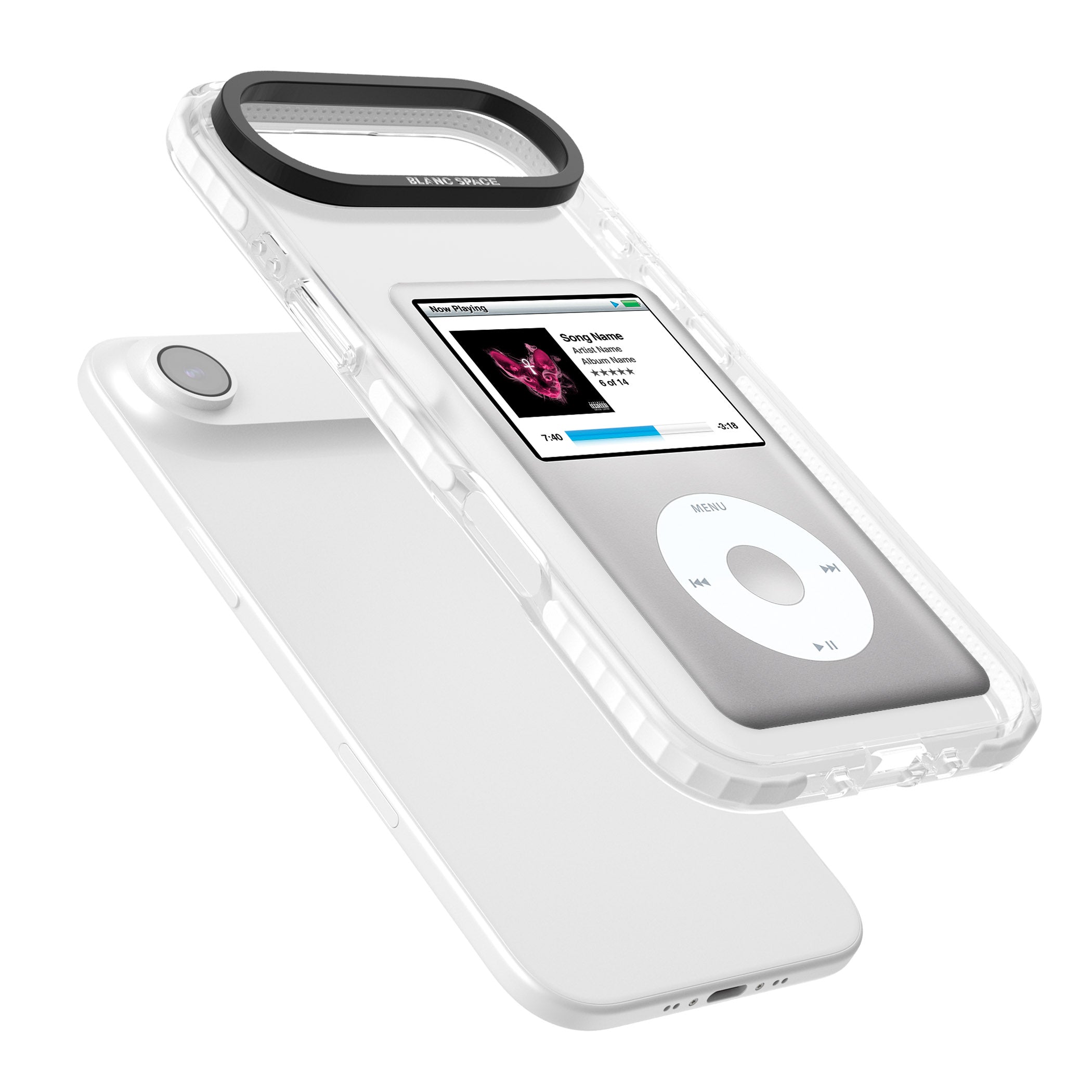 Personalised Classic Ipod iPhone 17 Air Impact Pro Clear Phone Case Colours