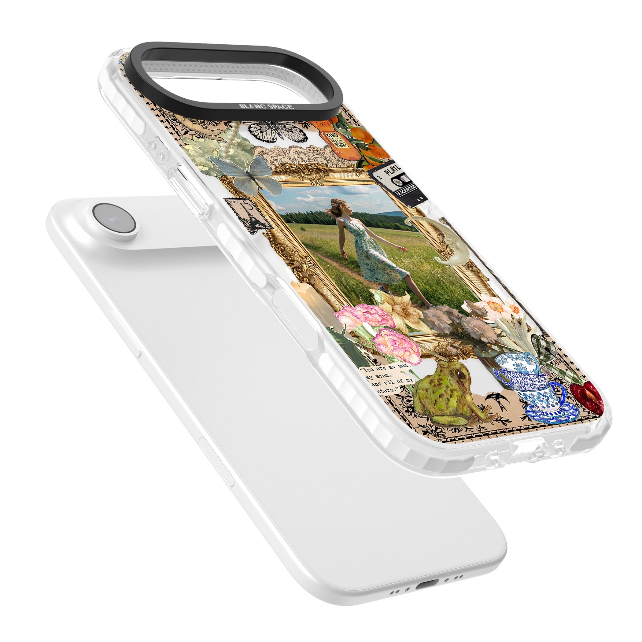Personalised Country Collage Frame iPhone 17 Air Impact Pro Clear Phone Case Colours