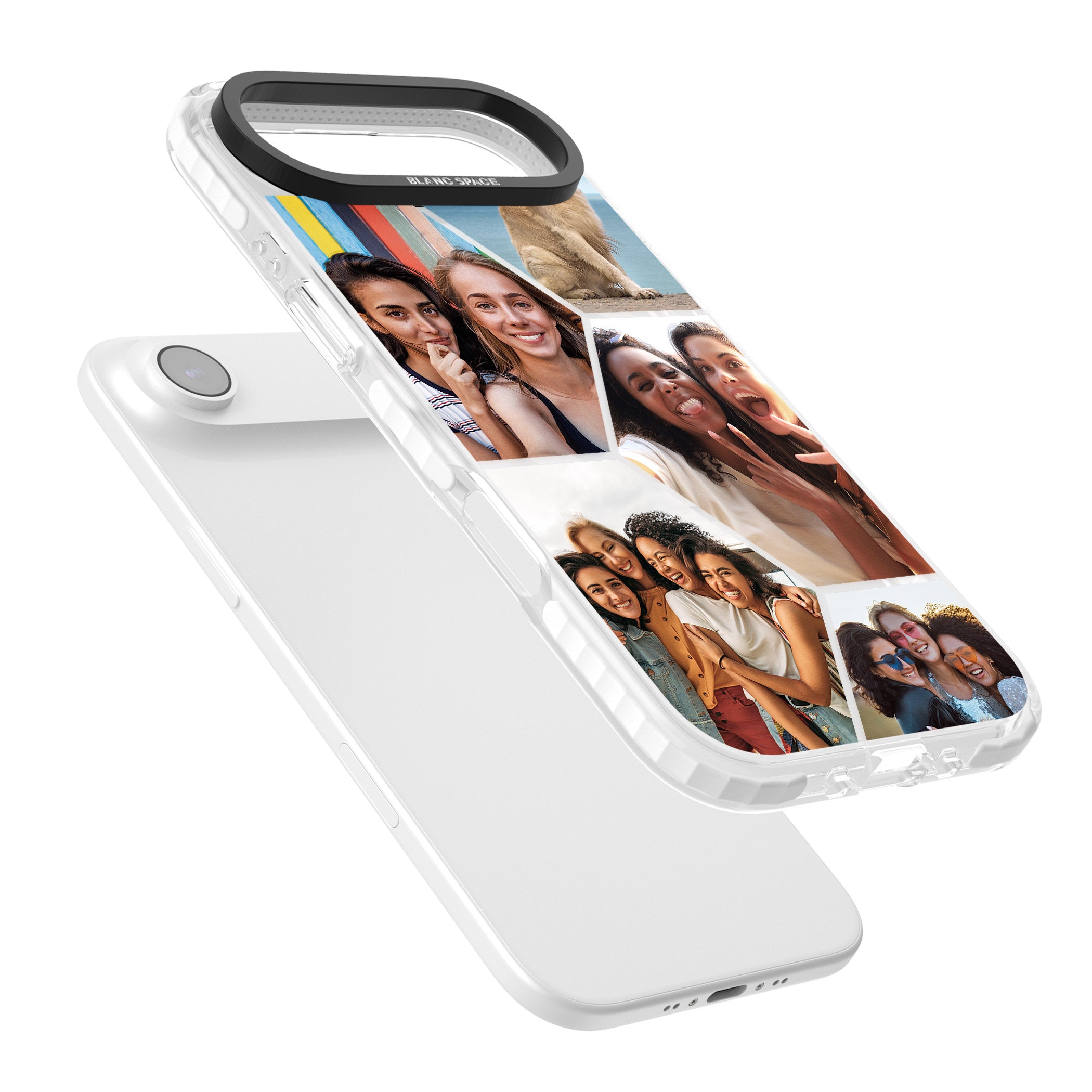 Personalised Beehive Photo Grid iPhone 17 Air Impact Pro Clear Phone Case Colours