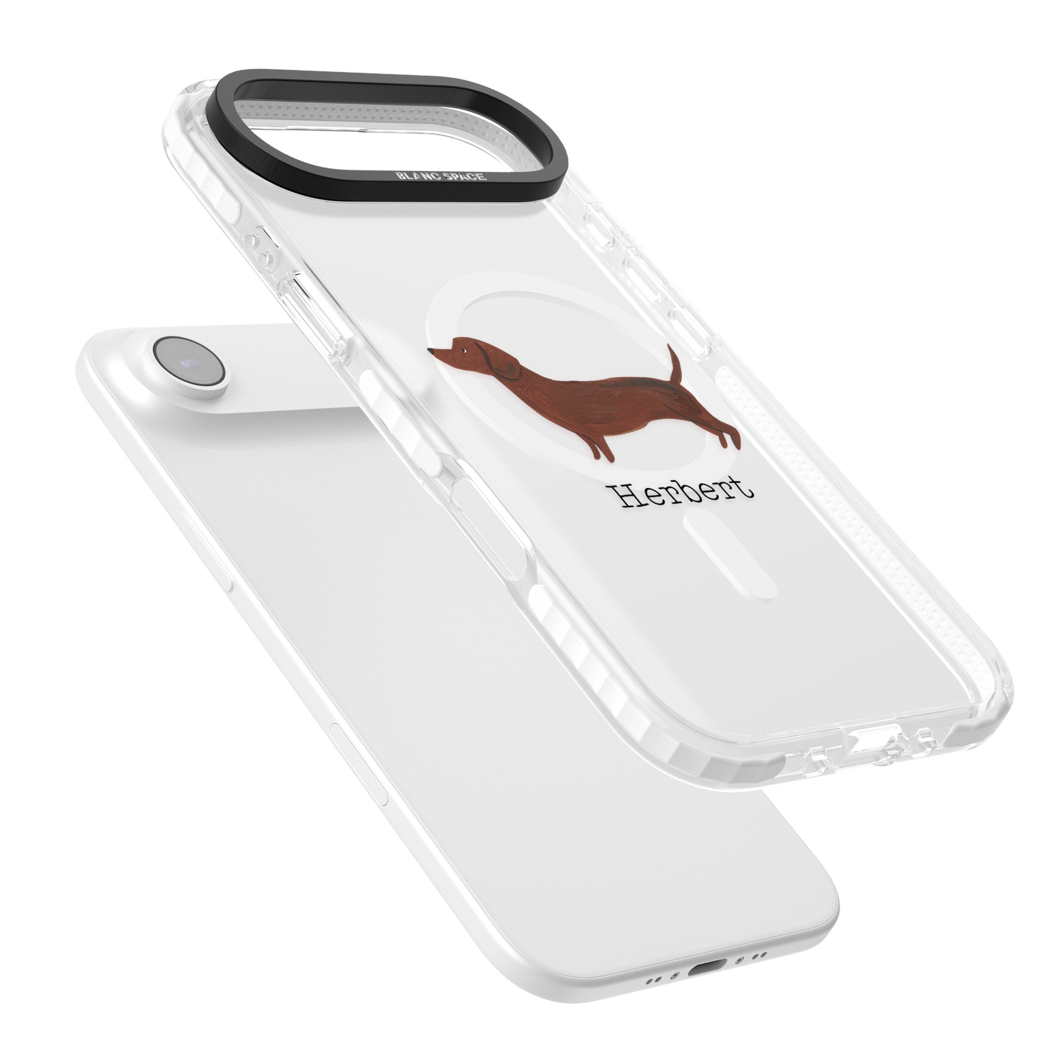 Personalised Sausage Dog iPhone 17 Air Impact Pro Clear Phone Case Colours
