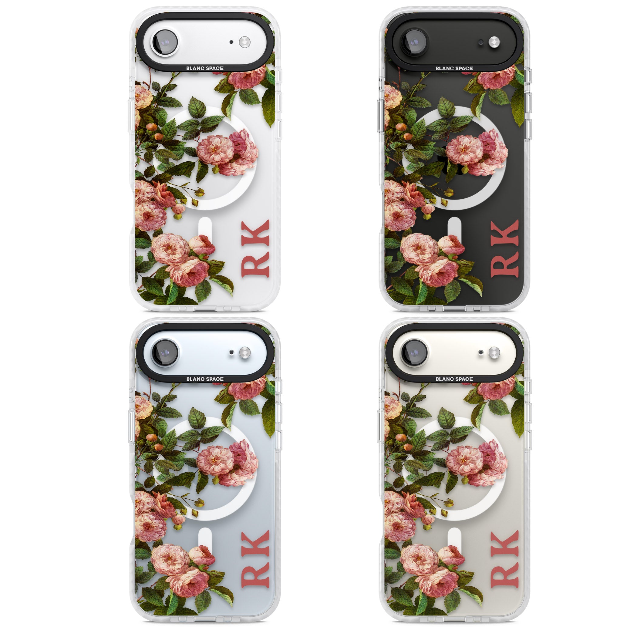 Personalised Vintage Floral Garden iPhone 17 Air Impact Pro Clear Phone Case APT Impact Protection