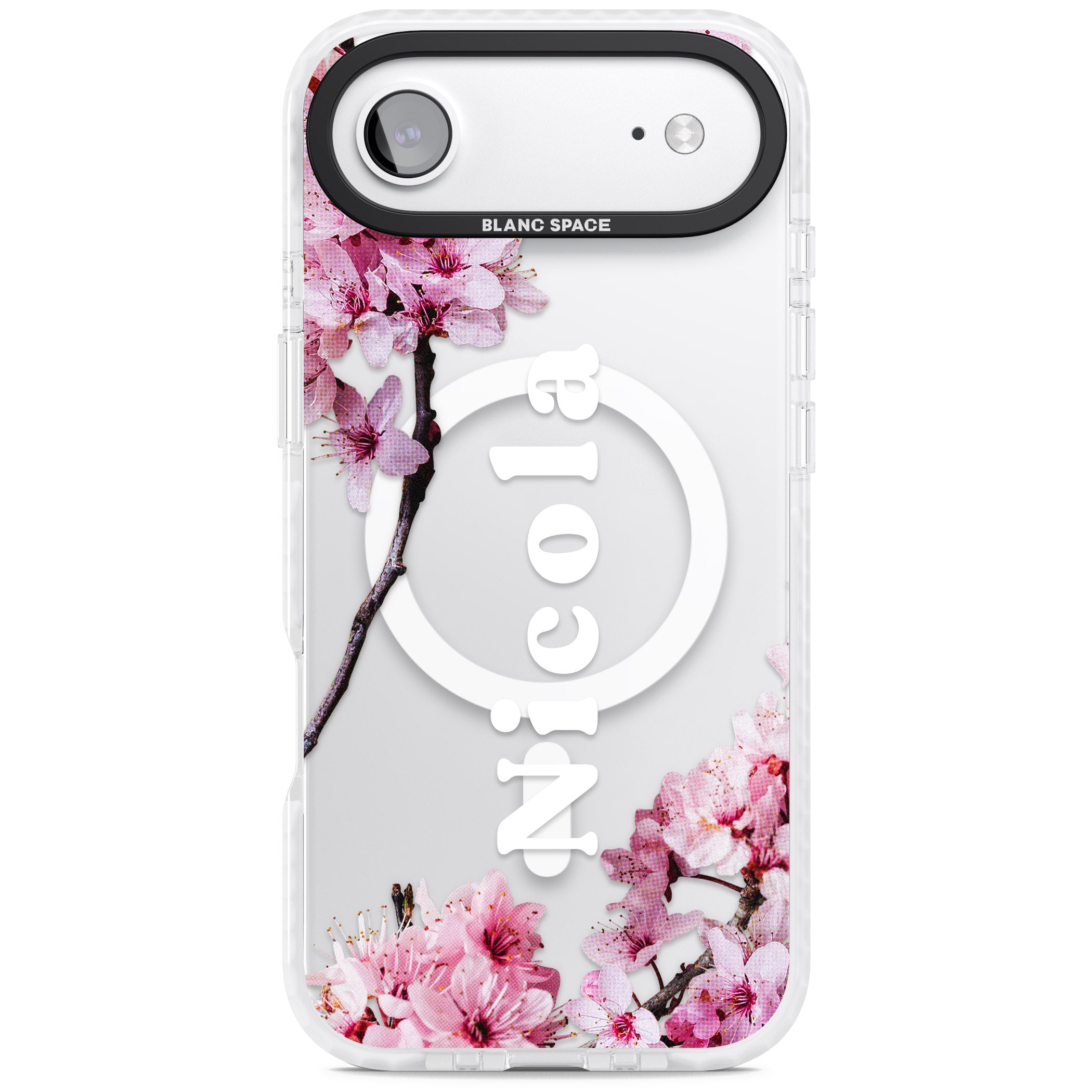 Personalised Cherry Blossom Elegance Classic iPhone 17 Air Impact Pro Clear Phone Case