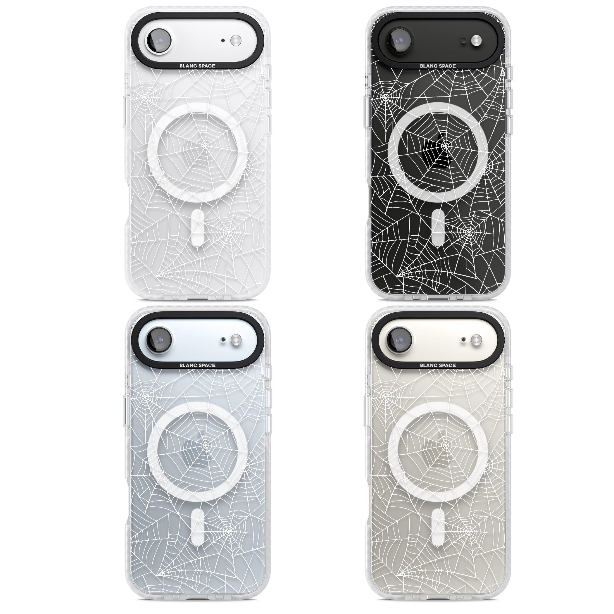 Personalised Spider Webs iPhone 17 Air Impact Pro Clear Phone Case APT Impact Protection