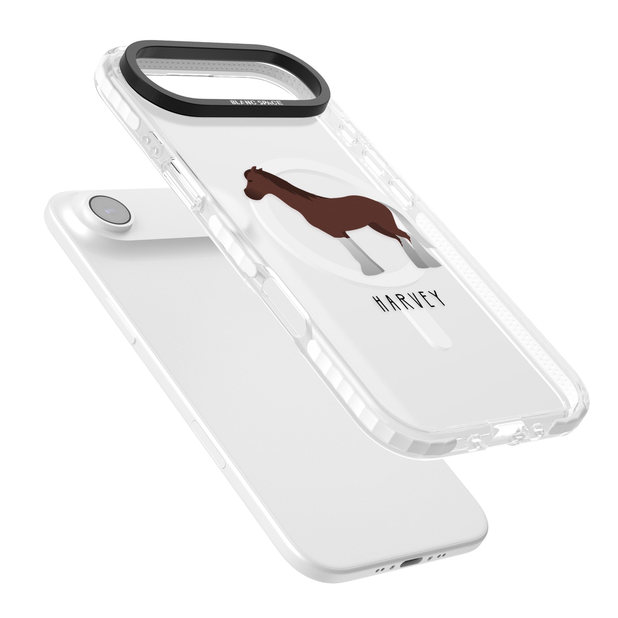 Personalised Brown Horse iPhone 17 Air Impact Pro Clear Phone Case Colours