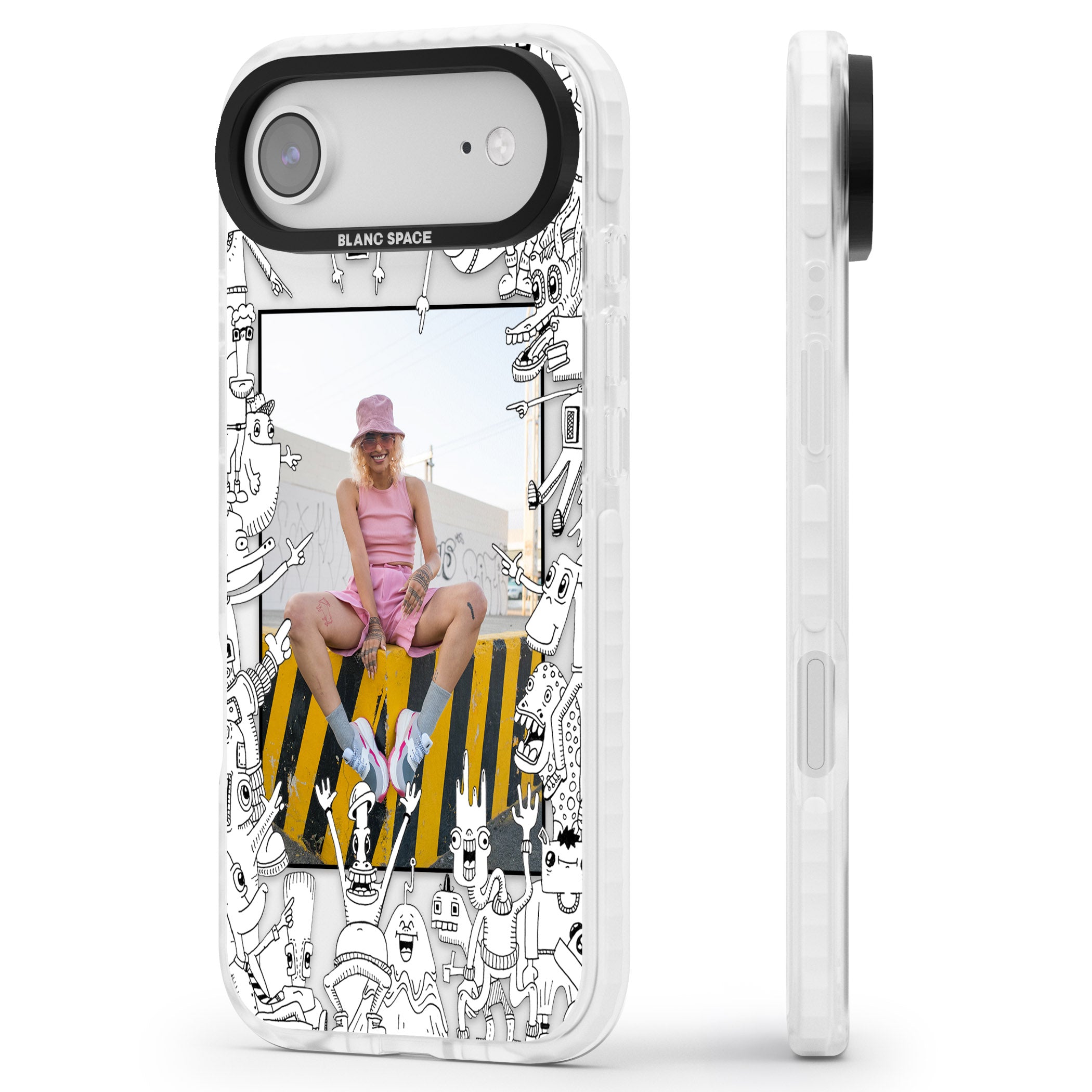 Personalised Look At This Photo Case iPhone 17 Air Impact Pro Clear Phone Case Side Profile