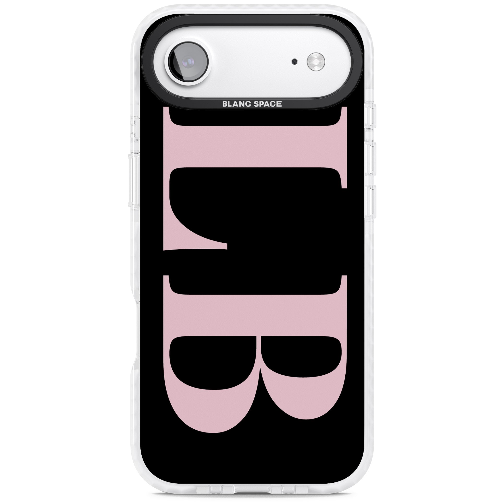 Personalised Pink & Black Green Letters iPhone 17 Air Impact Pro Clear Phone Case