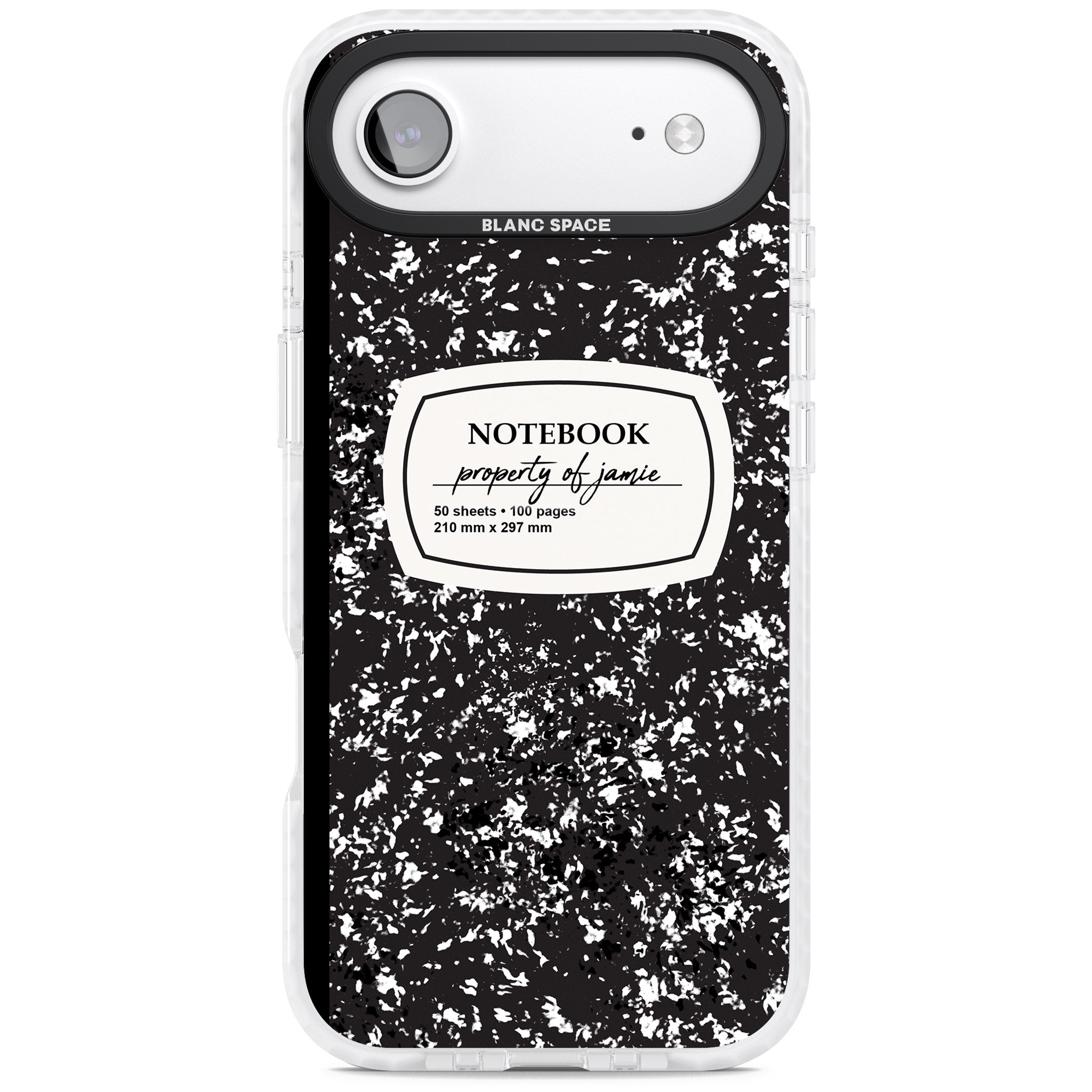 Personalised Classic Composition iPhone 17 Air Impact Pro Clear Phone Case