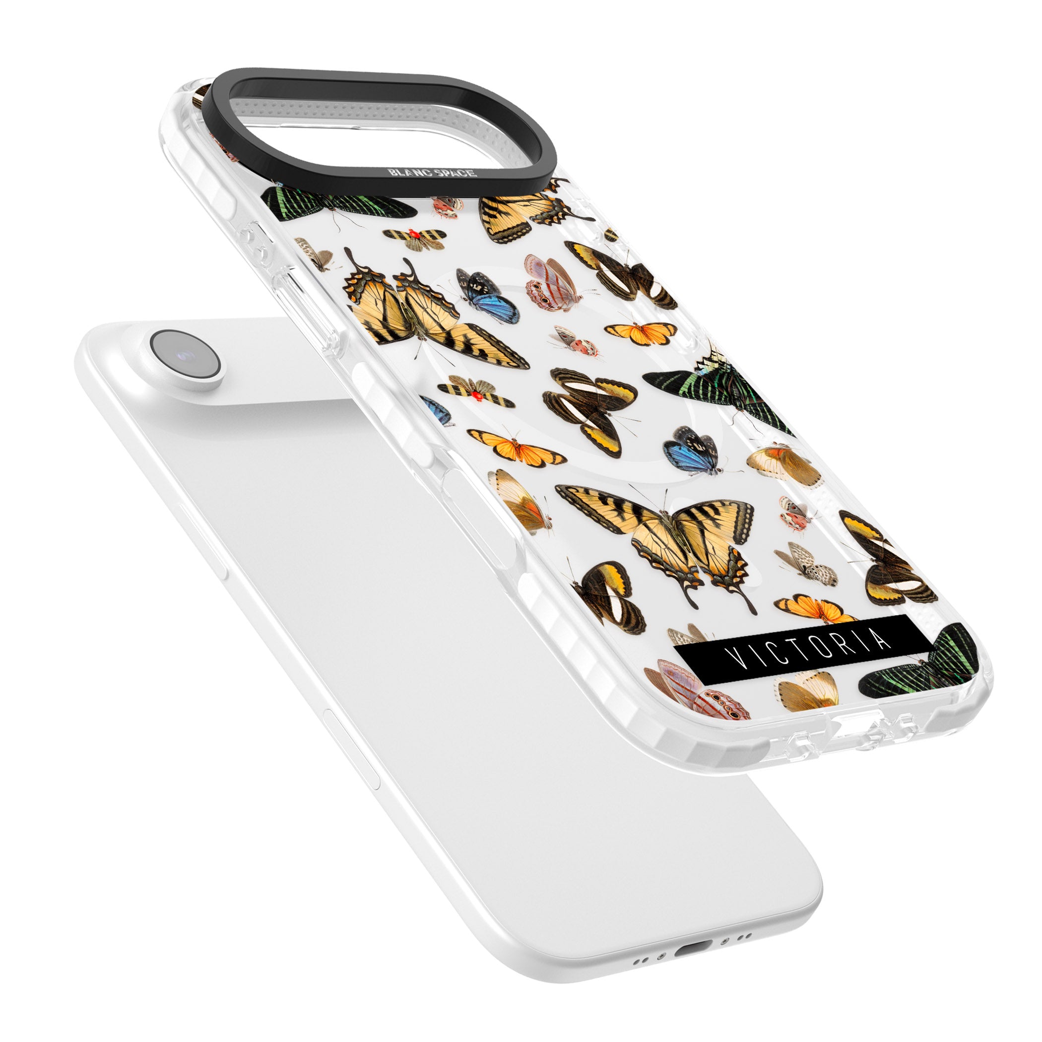 Personalised Butterfly Archive iPhone 17 Air Impact Pro Clear Phone Case Colours