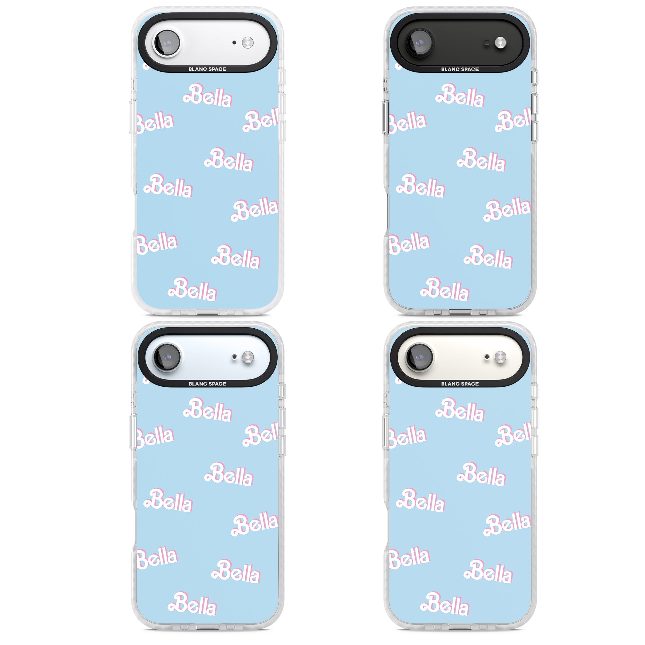 Personalised Cute Name Pattern iPhone 17 Air Impact Pro Clear Phone Case APT Impact Protection