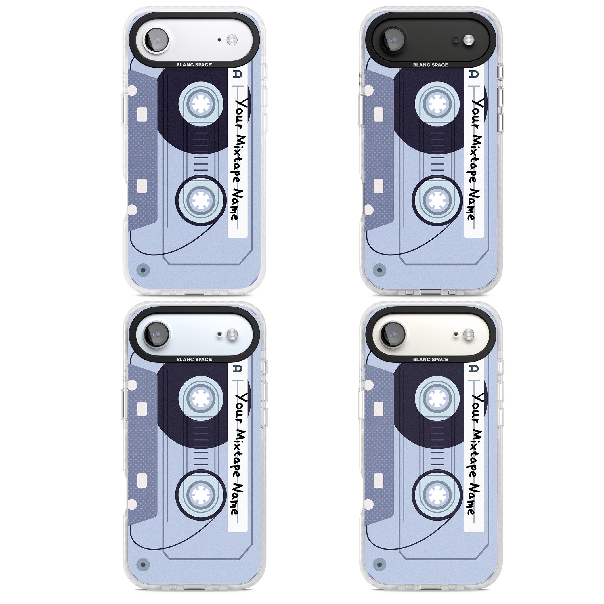 Personalised Retro Mixtape Industrial iPhone 17 Air Impact Pro Clear Phone Case APT Impact Protection