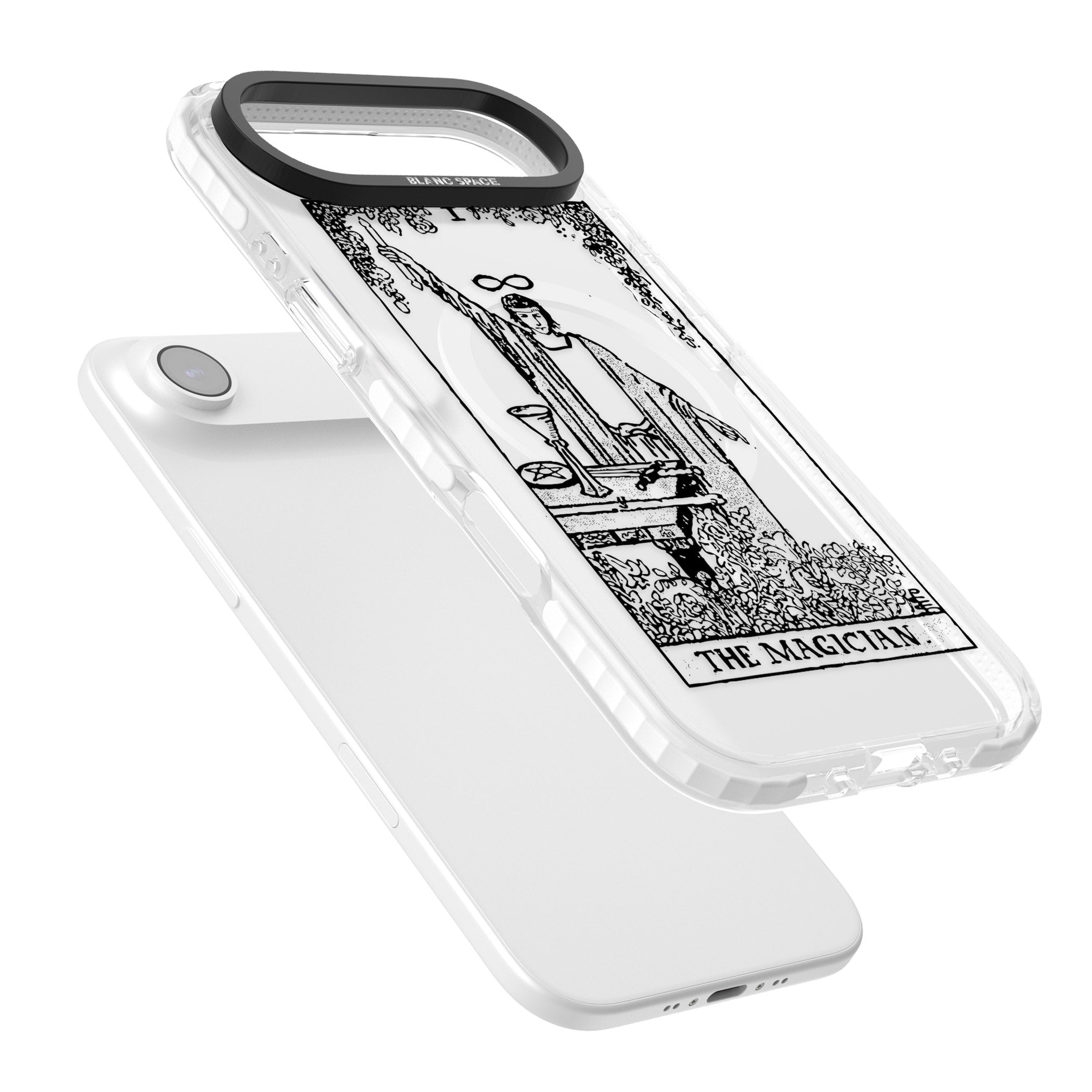 Personalised The Magician Tarot Transparent iPhone 17 Air Impact Pro Clear Phone Case Colours