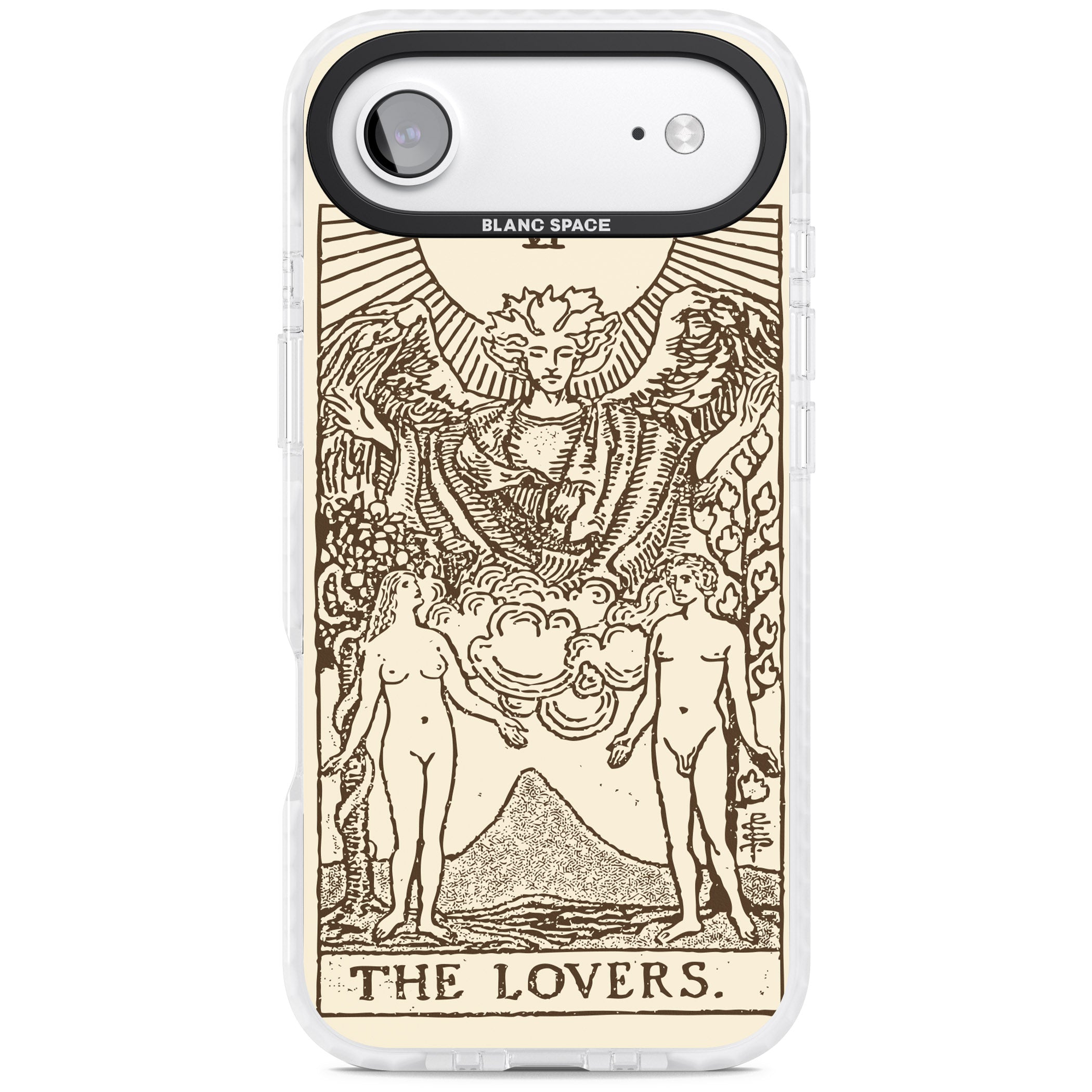 Personalised The Lovers Tarot Card (Cream) iPhone 17 Air Impact Pro Clear Phone Case