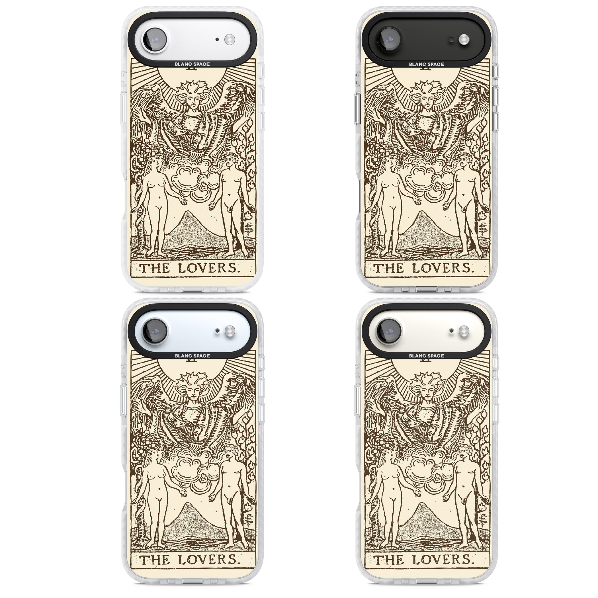 Personalised The Lovers Tarot Card (Cream) iPhone 17 Air Impact Pro Clear Phone Case APT Impact Protection