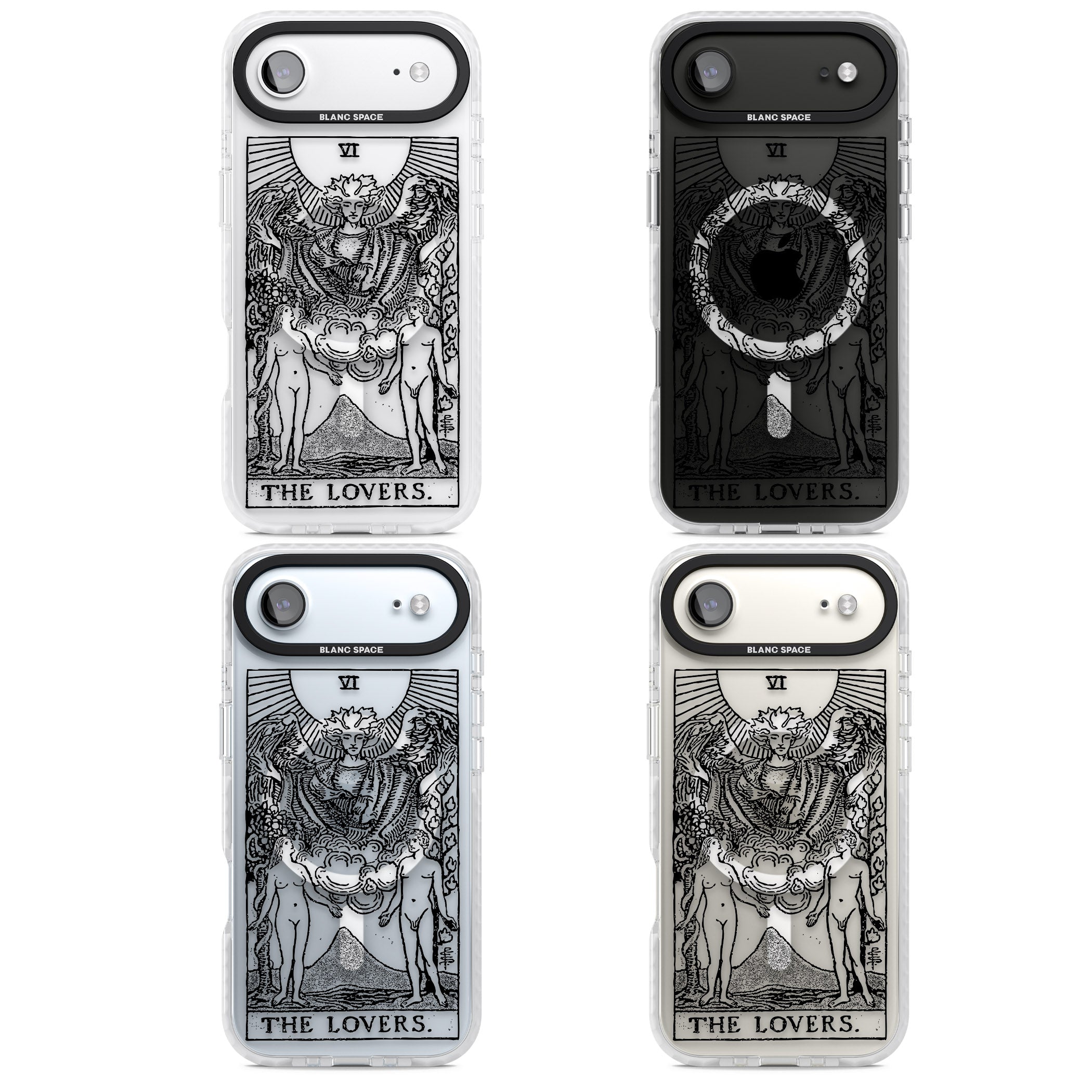 Personalised The Lovers Tarot Card (Clear) iPhone 17 Air Impact Pro Clear Phone Case APT Impact Protection