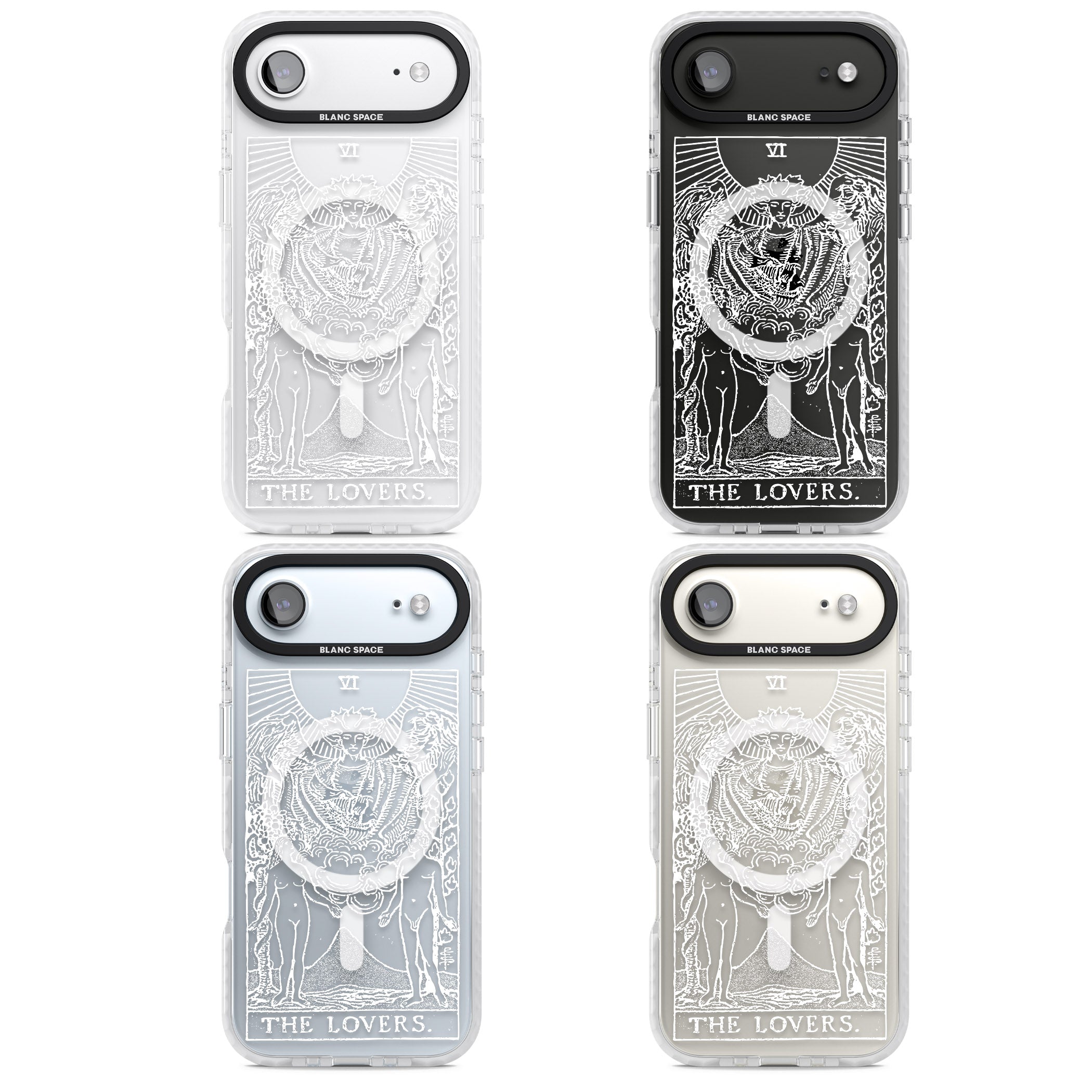 Personalised The Lovers Tarot Card (White) iPhone 17 Air Impact Pro Clear Phone Case APT Impact Protection