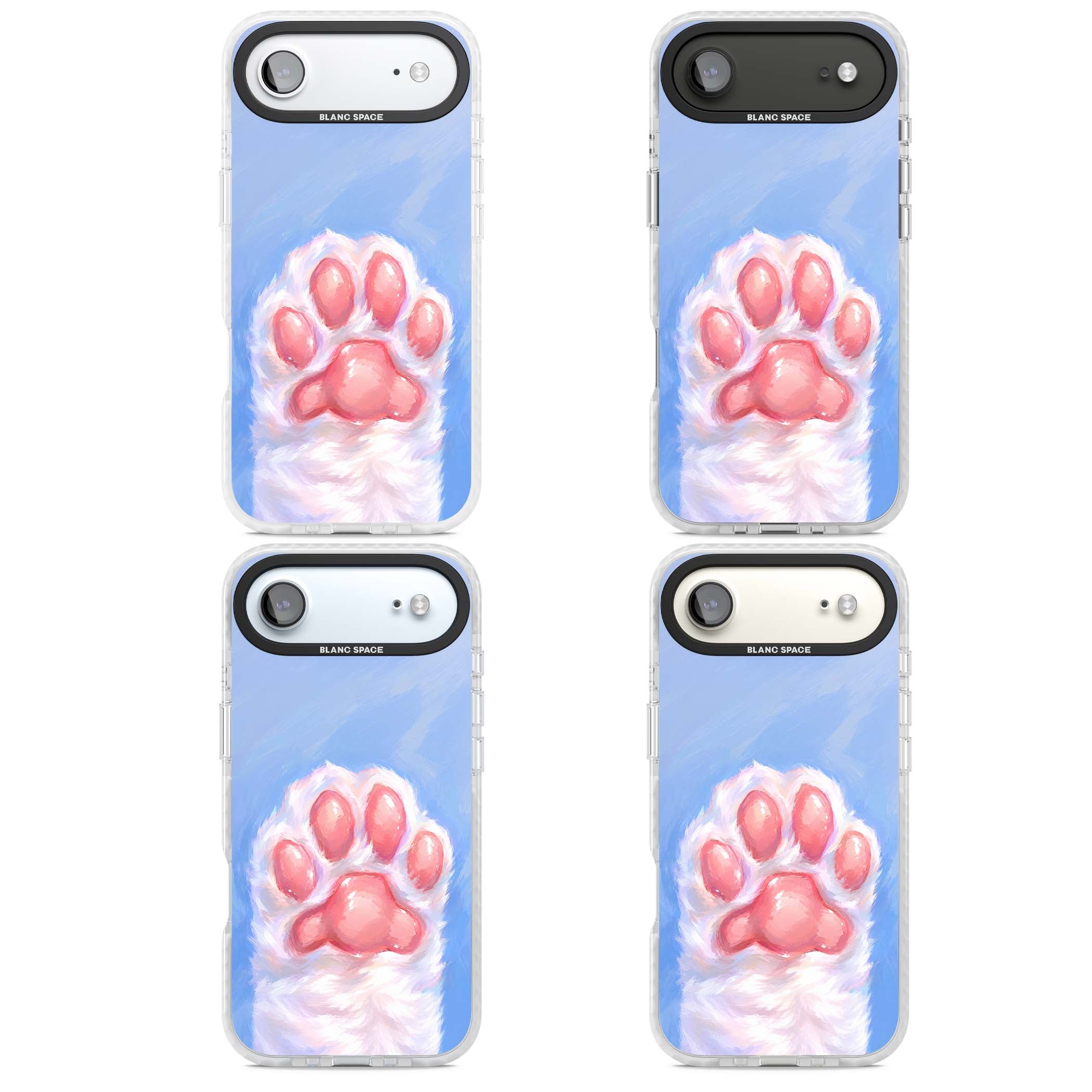Soft White Paw cute iPhone case | Impact Magsafe case for iPhone Air