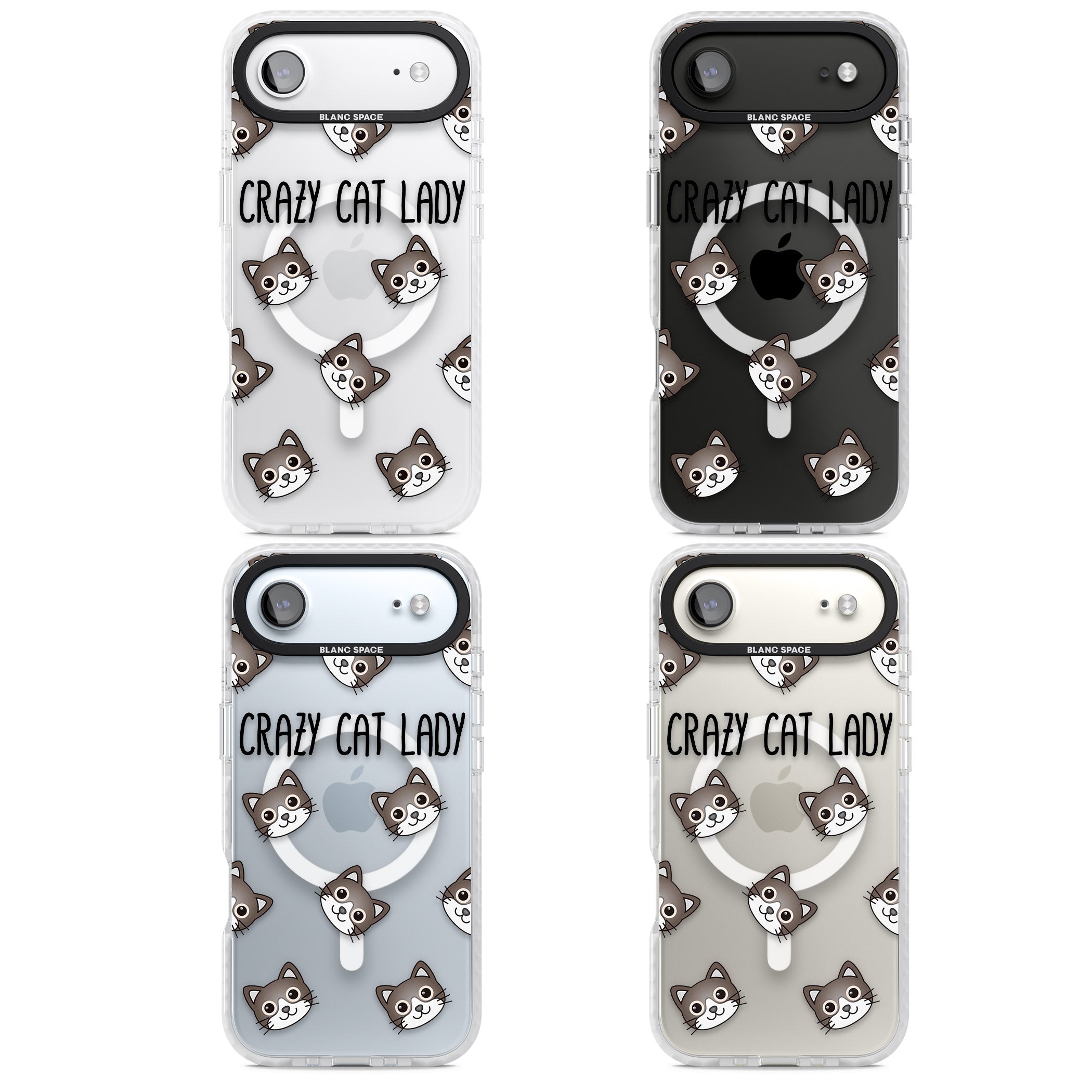 Crazy Cat Lady iPhone 17 Air Impact Pro Clear Phone Case APT Impact Protection