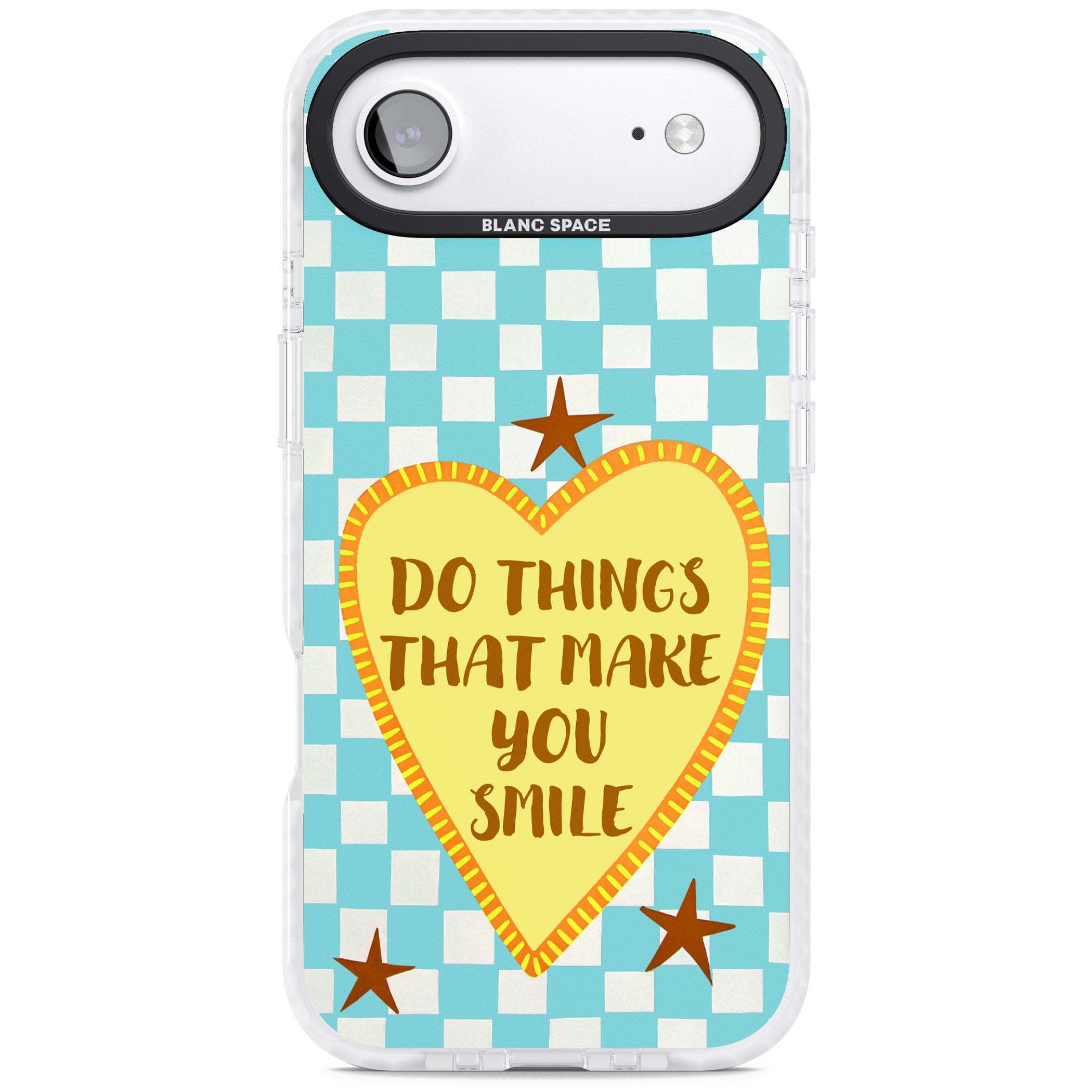 Do Things That Make You Smile iPhone 17 Air Impact Pro Clear Phone Case