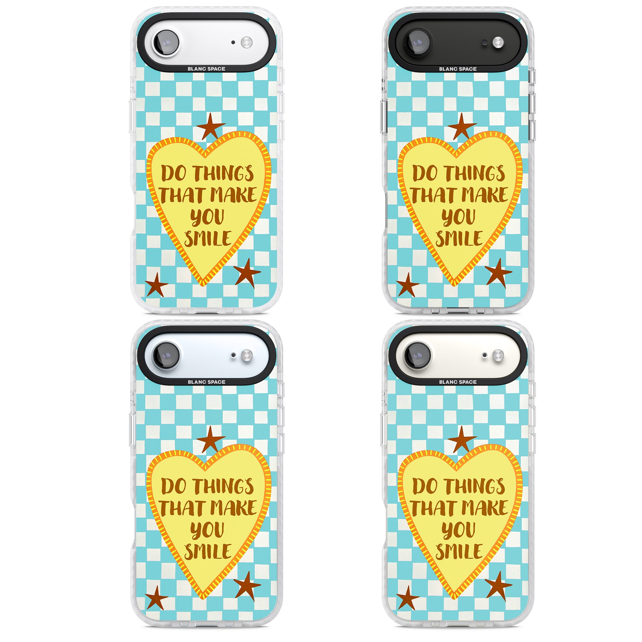 Do Things That Make You Smile iPhone 17 Air Impact Pro Clear Phone Case APT Impact Protection