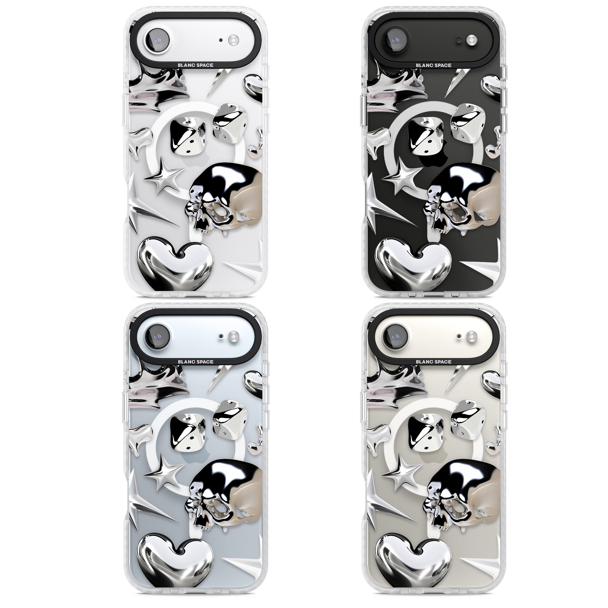 Chromed iPhone 17 Air Impact Pro Clear Phone Case APT Impact Protection