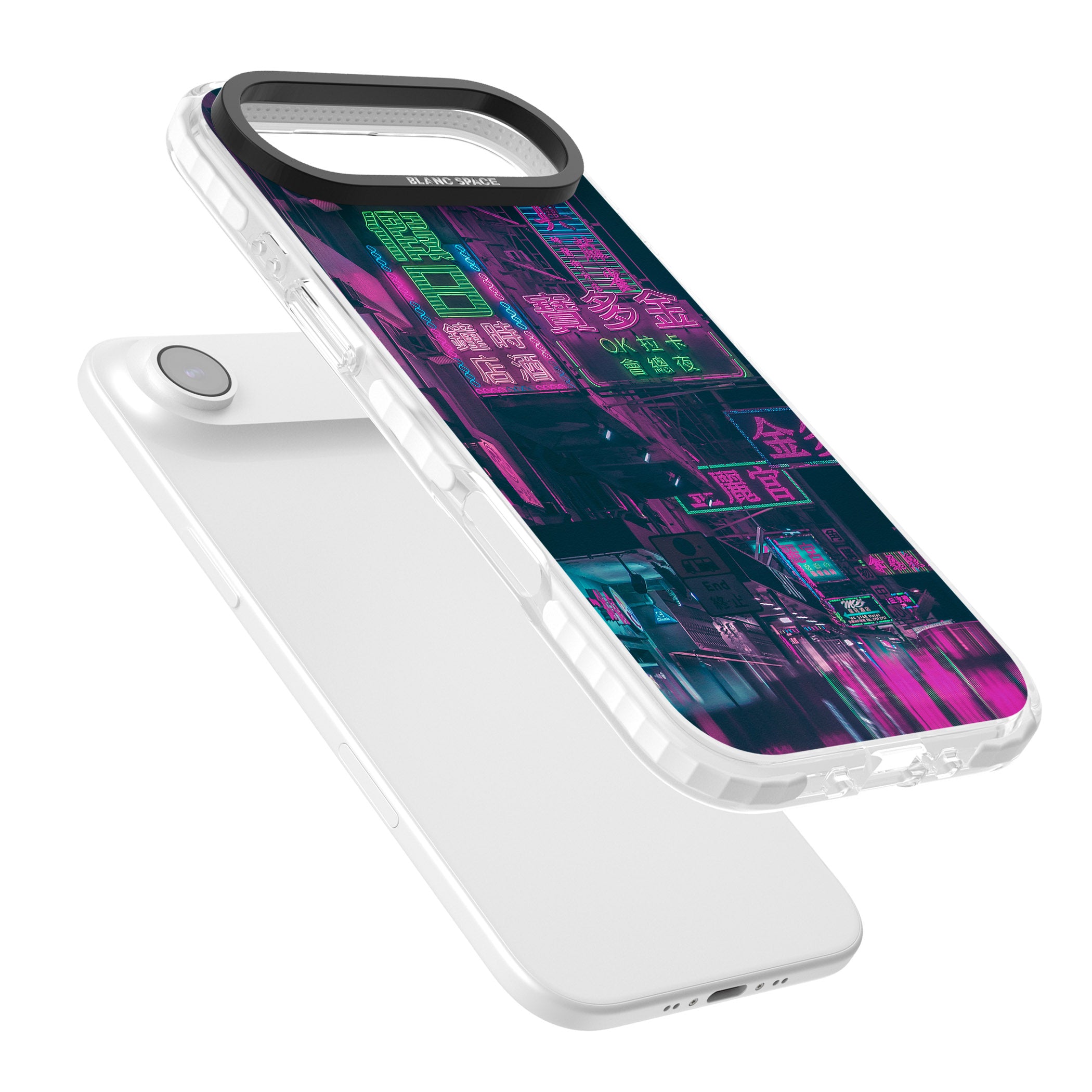 Neon Night Strip iPhone 17 Air Impact Pro Clear Phone Case Colours